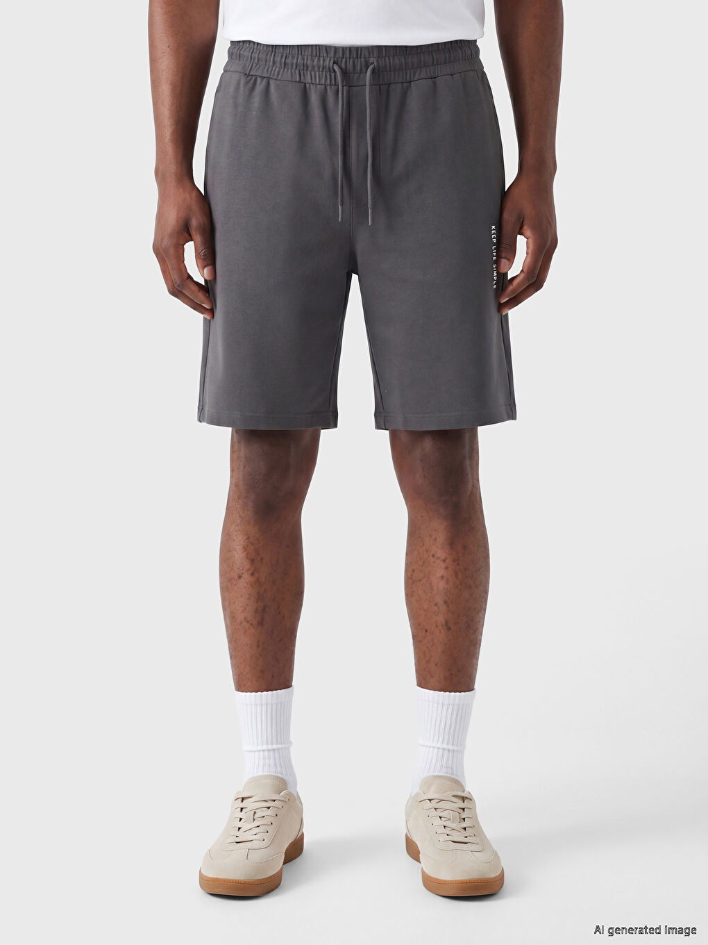 Karışık Regular Fit Baskılı Erkek Şort-1