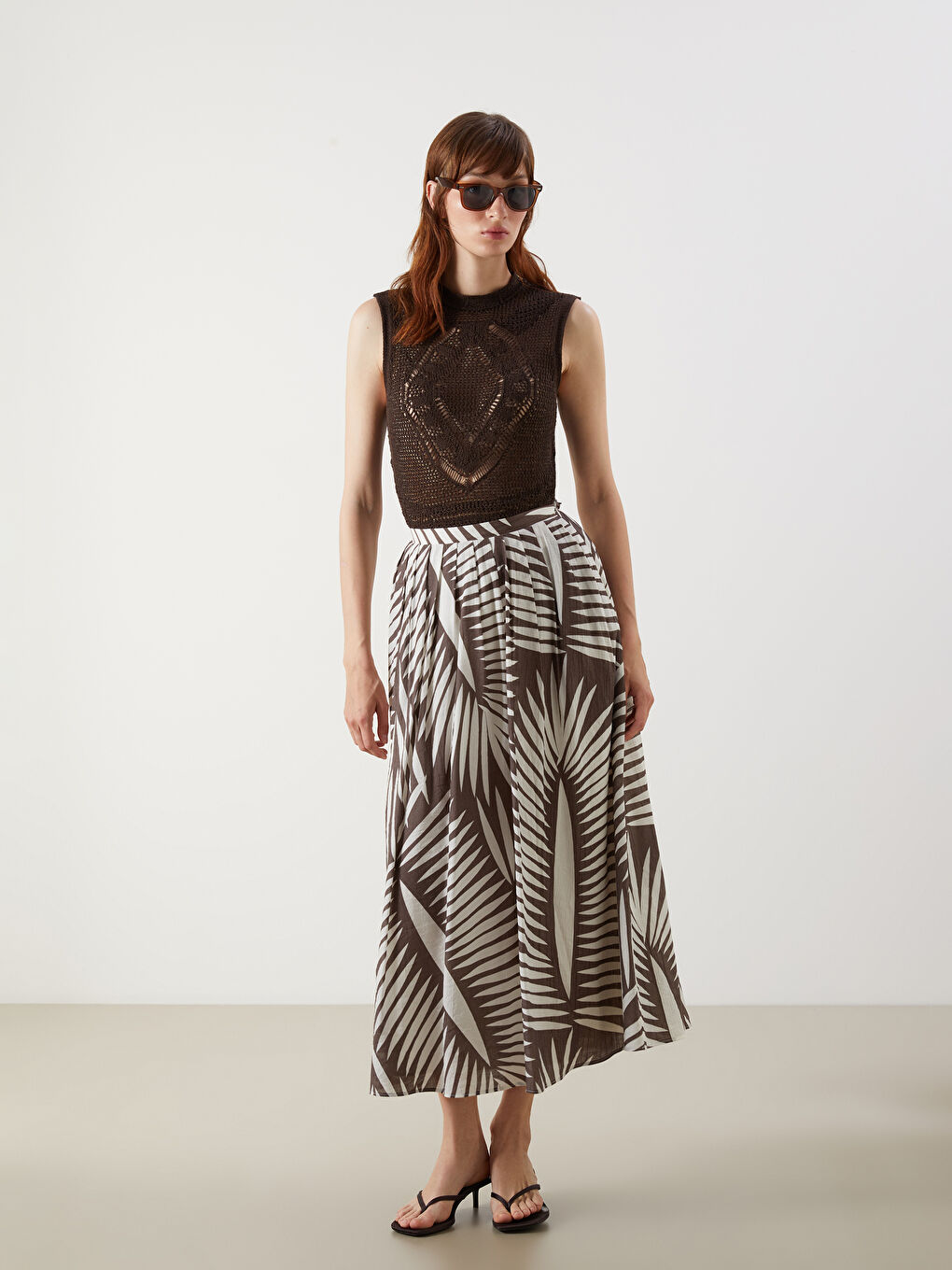 Woman BROWN Skirt -S5O306Z8-LQY