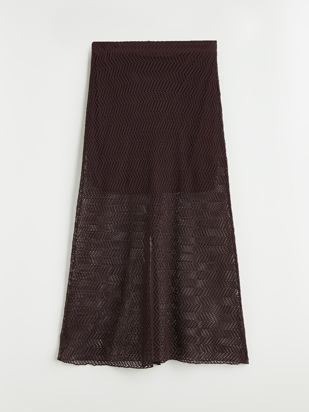 Kahverengi Beli Lastikli Ajurlu Etek-4