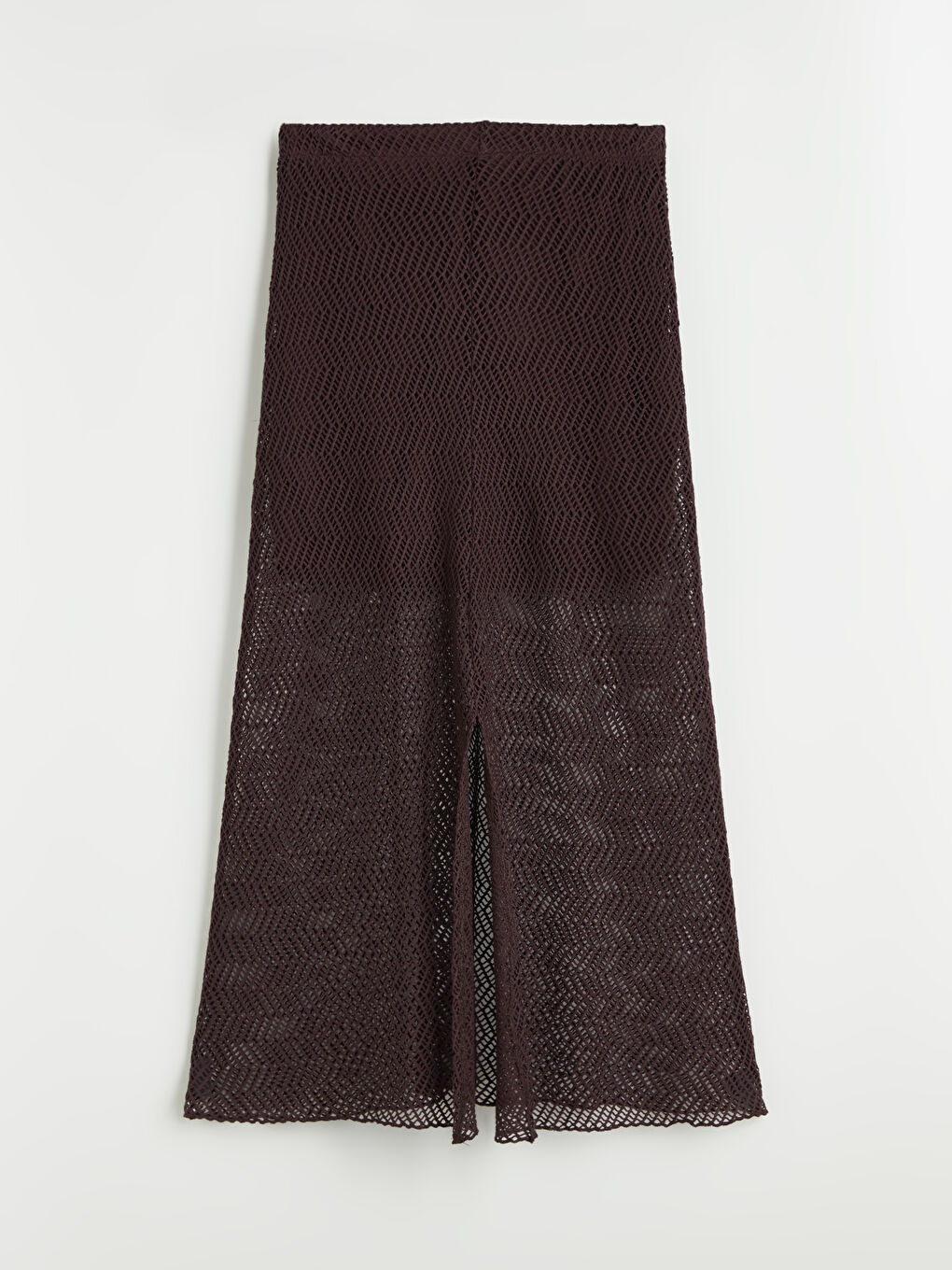 Kahverengi Beli Lastikli Ajurlu Etek-5