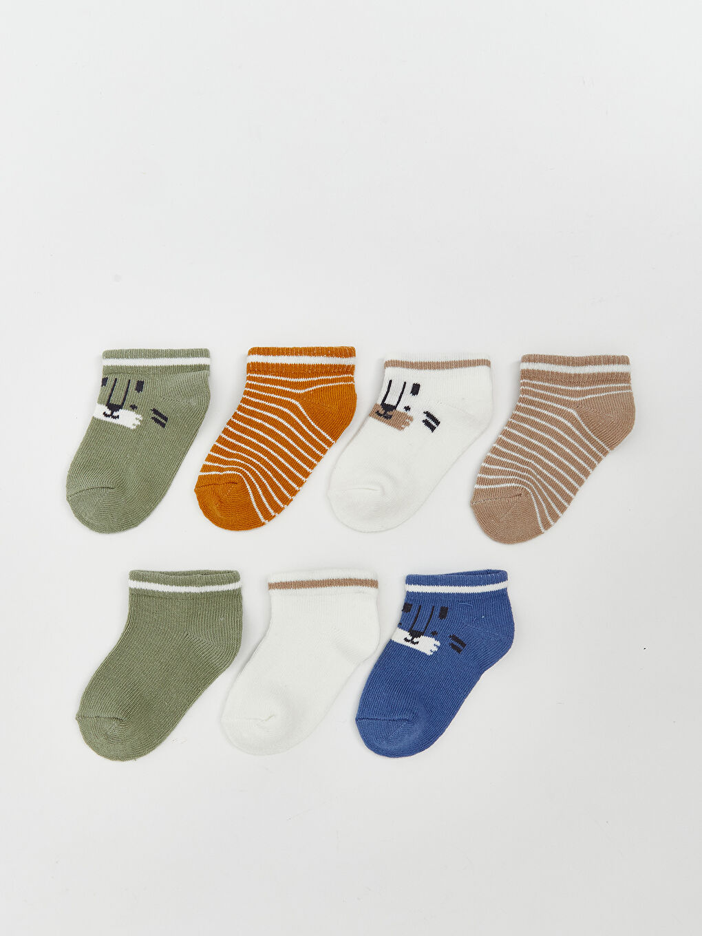 Printed Baby Boy Booties Socks 7 Pack -S5O327Z1-TNQ