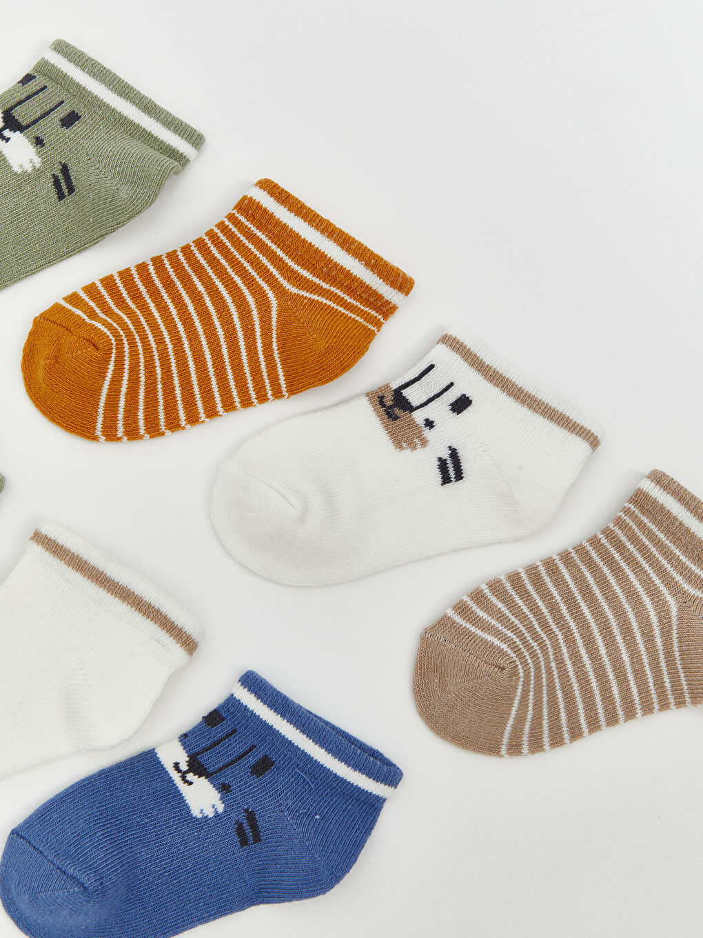 Printed Baby Boy Booties Socks 7 Pack -S5O327Z1-TNQ