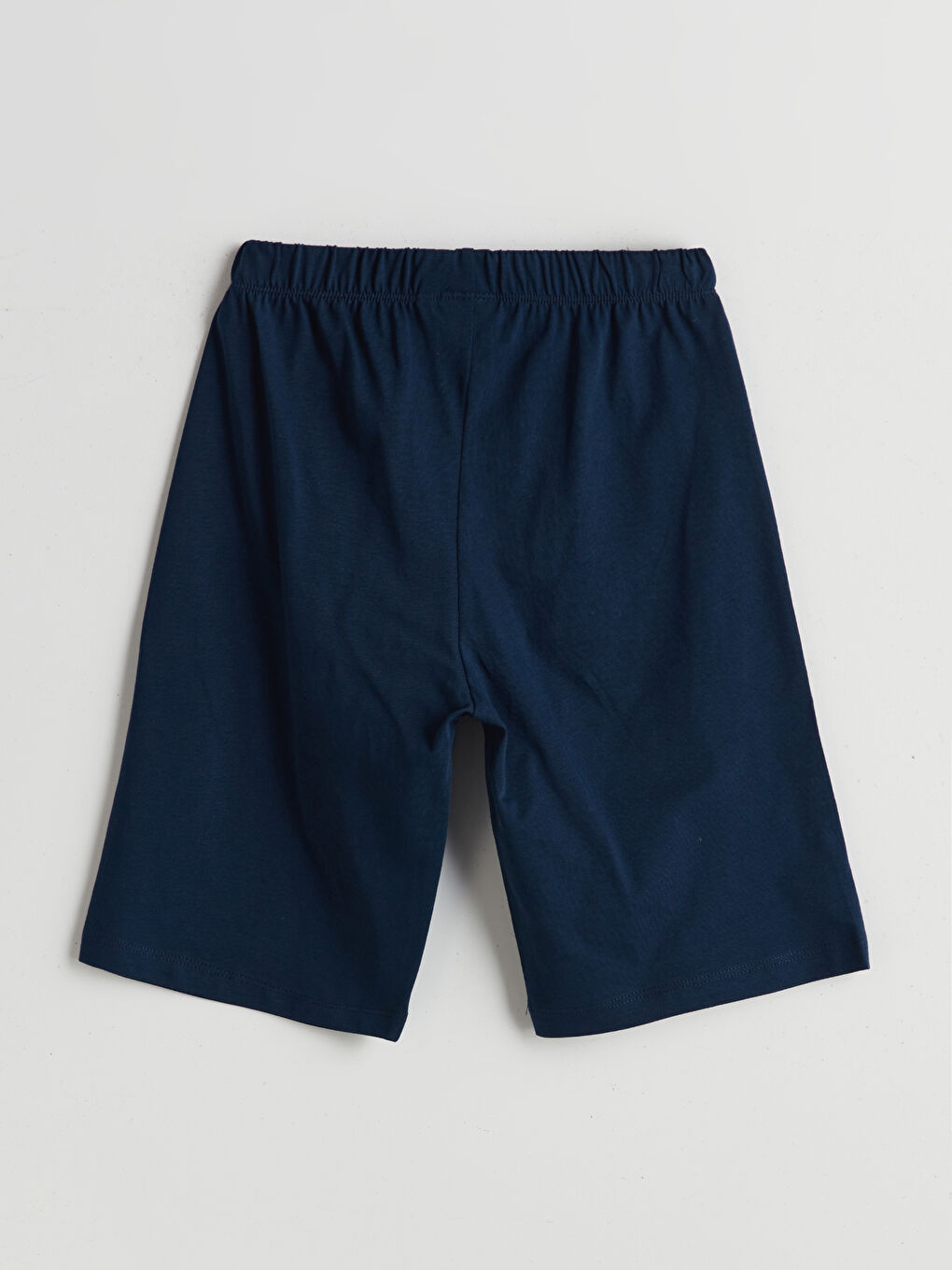 Lacivert Beli Lastikli Erkek Çocuk Pijama Şort-1