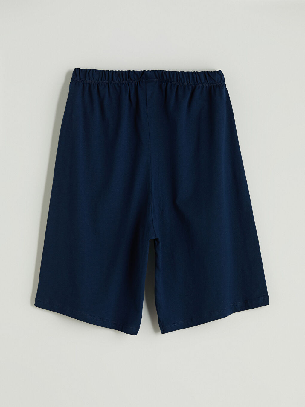 Lacivert Beli Lastikli Erkek Çocuk Pijama Şort-2