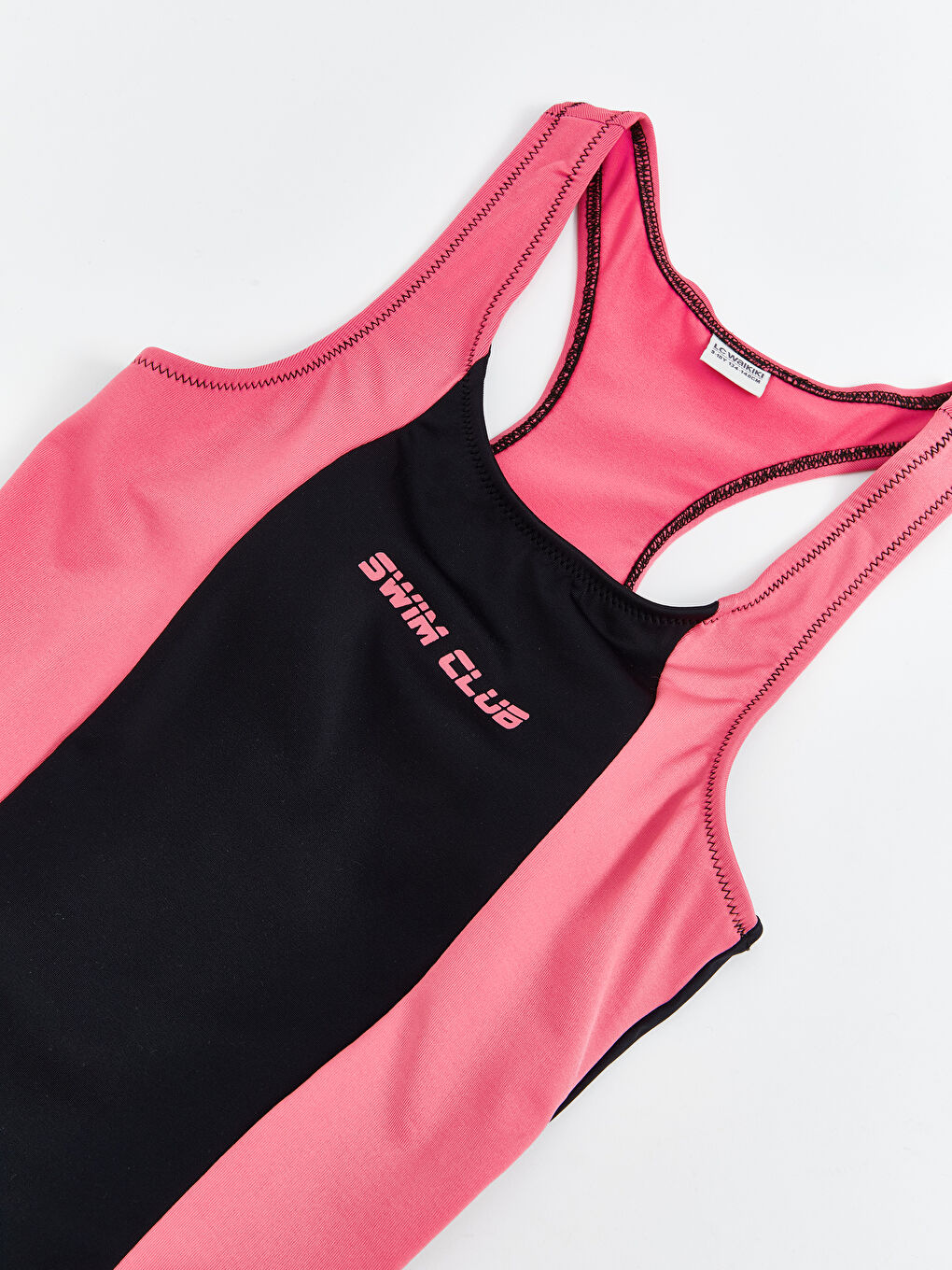 Siyah Baskılı Kız Çocuk Mayo-2