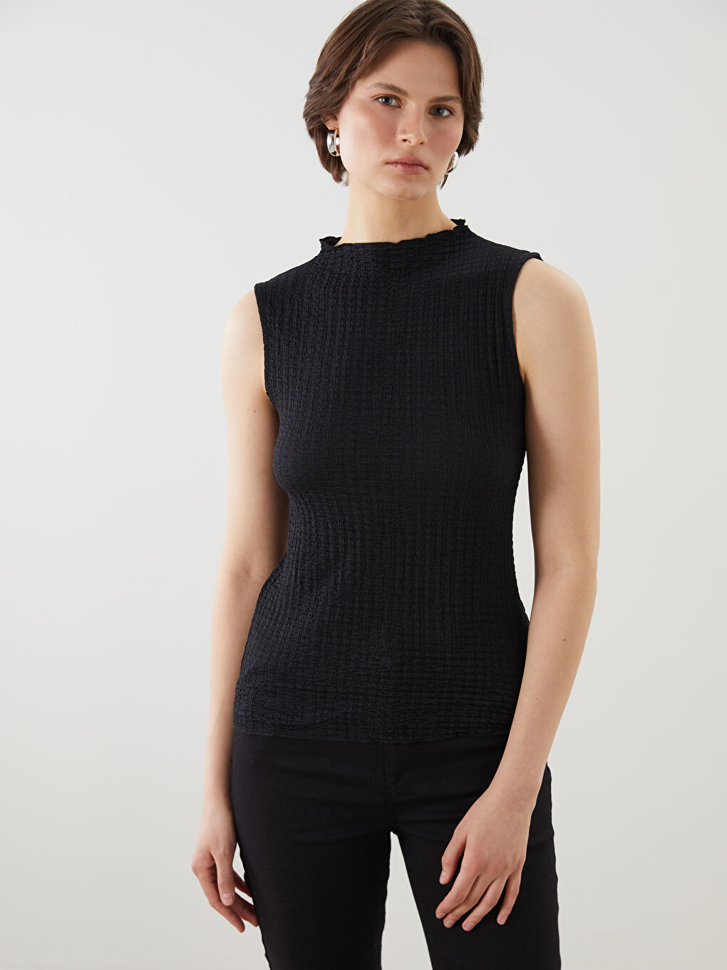 Woman BLACK Tank Top -S5O392Z8-CVL