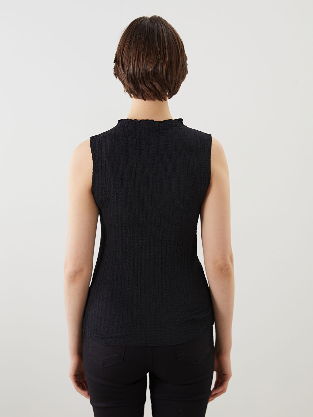 Woman BLACK Tank Top -S5O392Z8-CVL