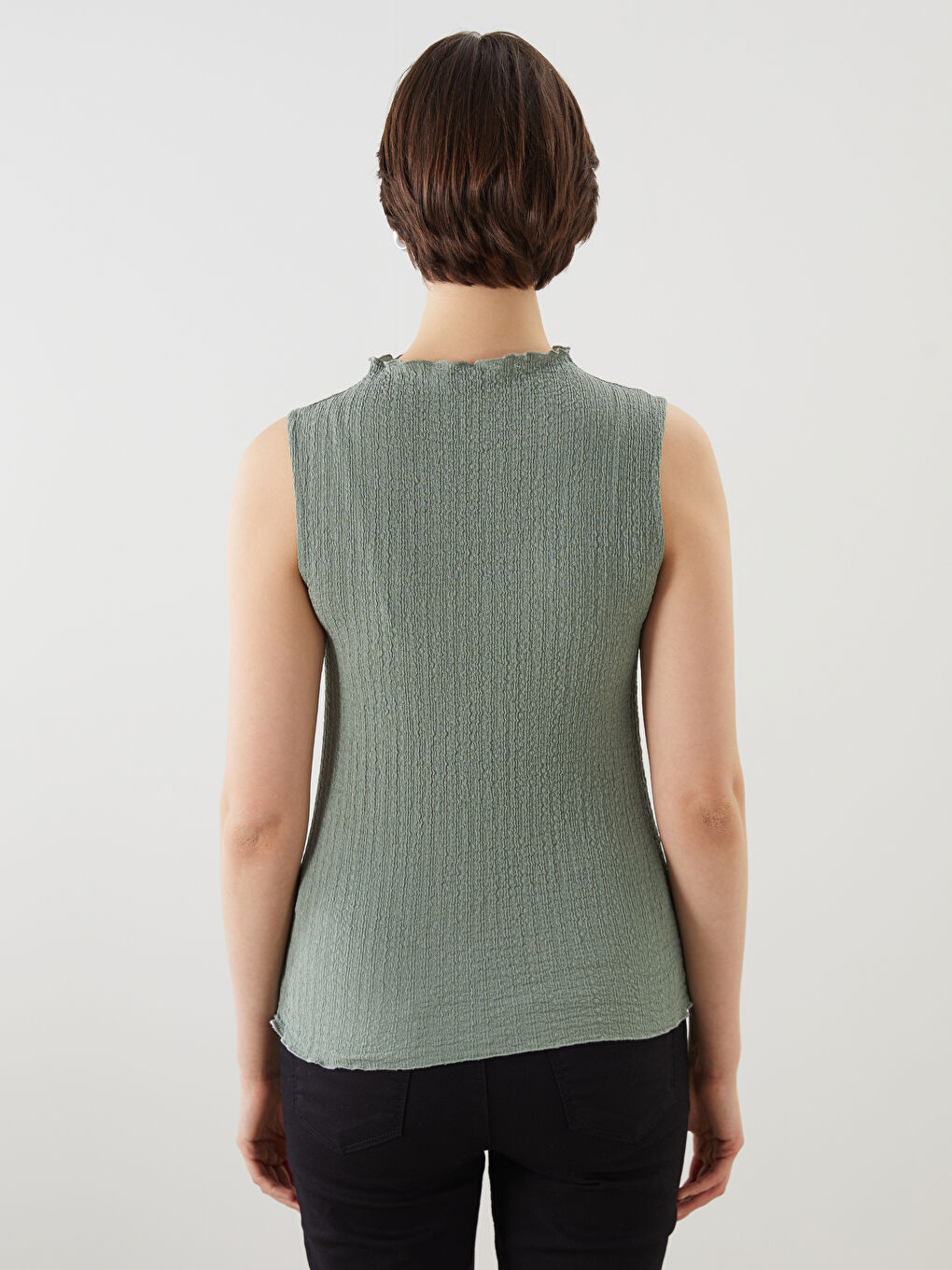 Woman GREEN Tank Top -S5O392Z8-GC8