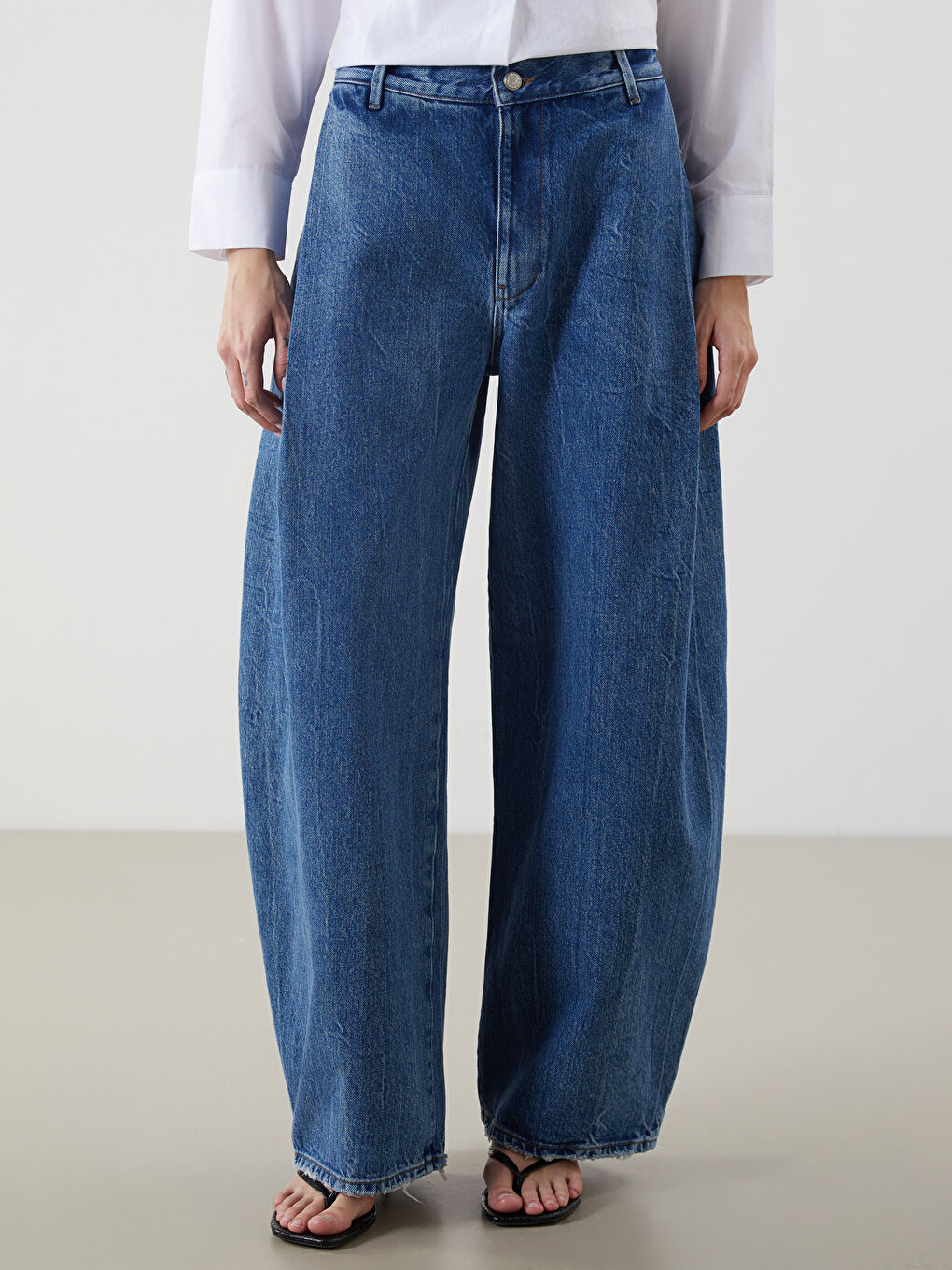 Jean Coupe Ample pour Femmes-1