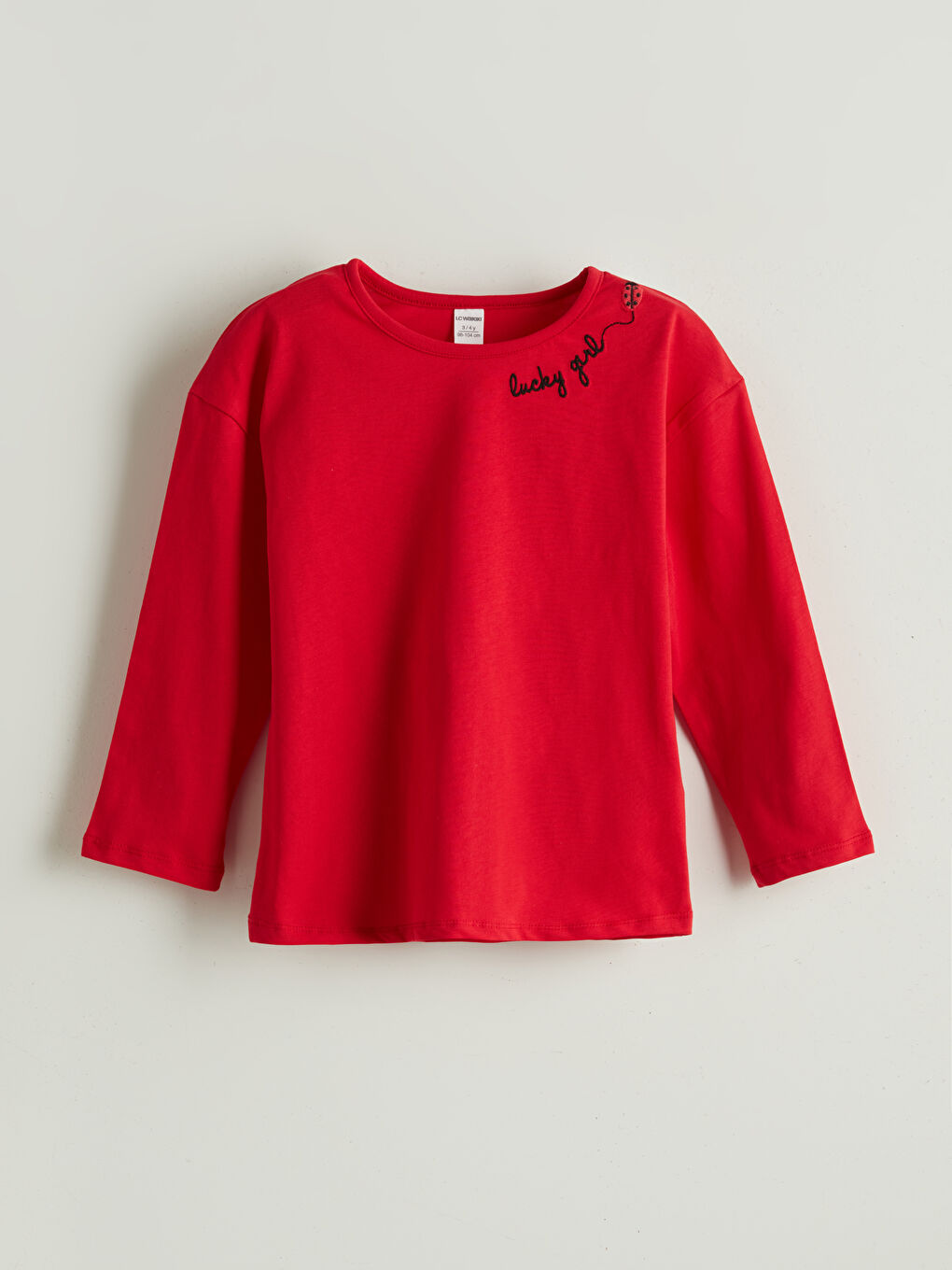 Crew Neck Embroidered Girl'S T-Shirt 2-Pack -S5O409Z1-FWS