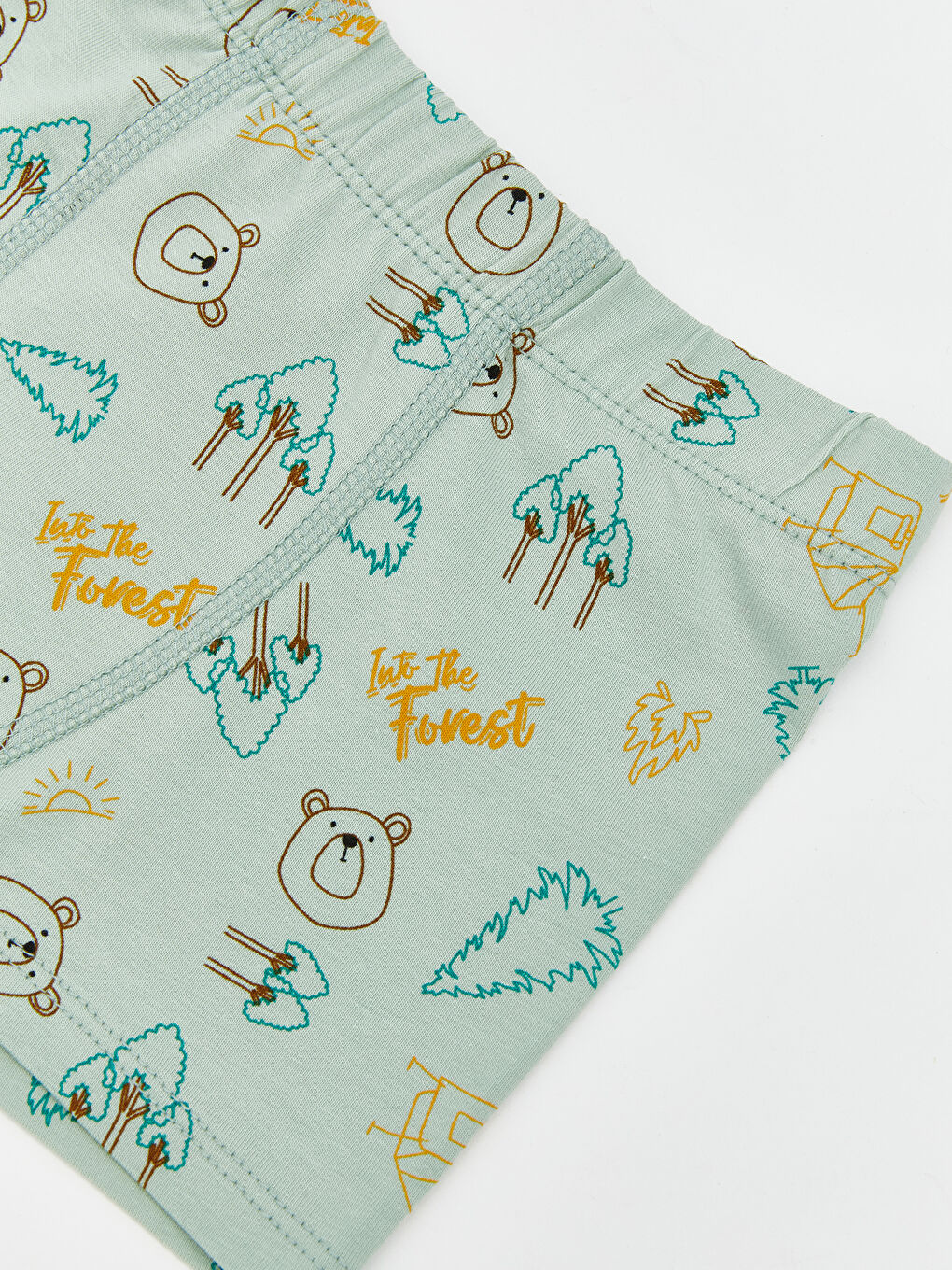 Yeşil Beli Lastikli Erkek Çocuk Boxer-2