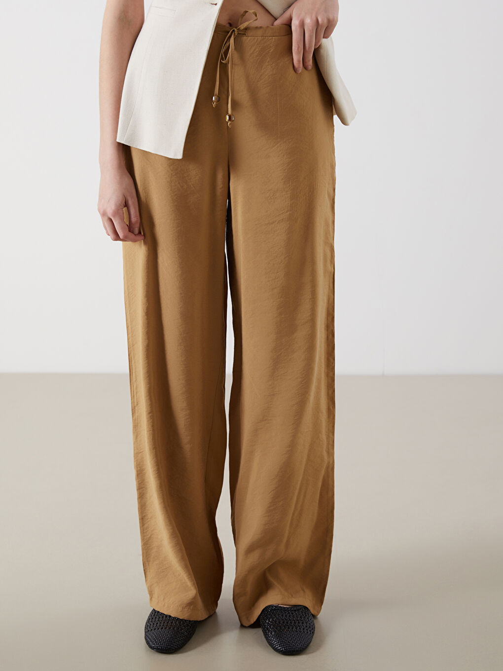 LCW Vision Pantalone od modalnog mešavina sa elastičnim strukom za žene -S5O438Z8-GQR