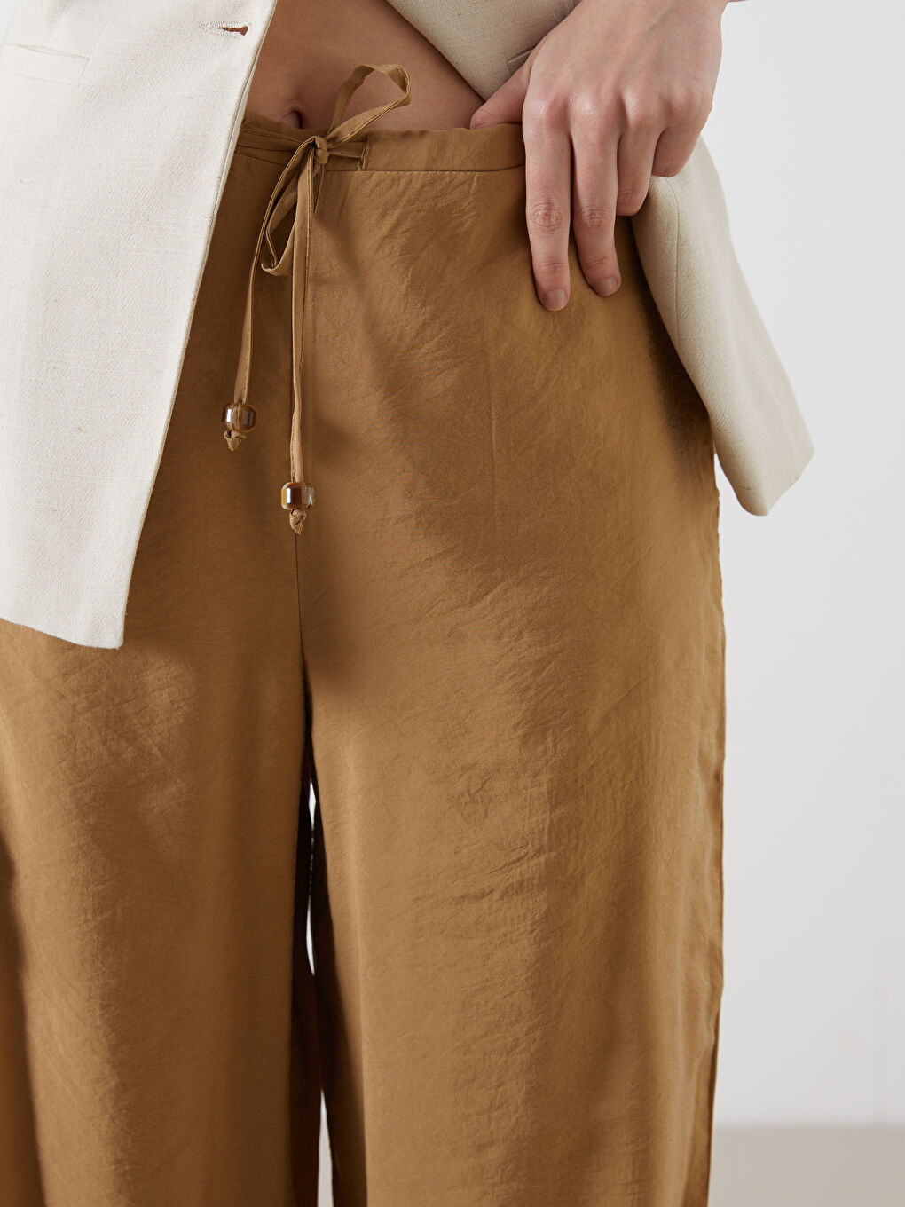 LCW Vision Pantalone od modalnog mešavina sa elastičnim strukom za žene -S5O438Z8-GQR