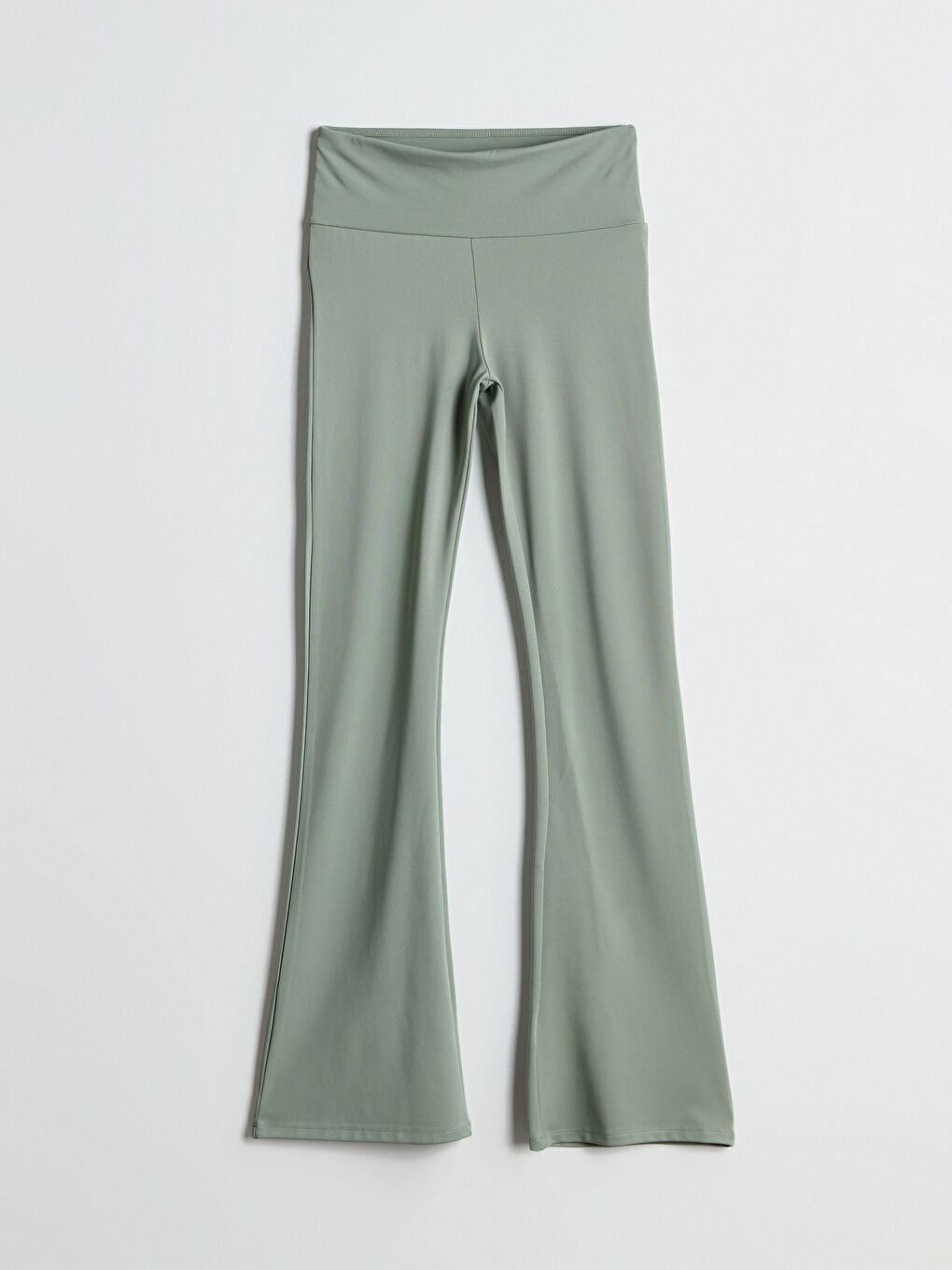 Elastic Waist Flared Women'S Sports Leggings -S5O470Z8-PNH