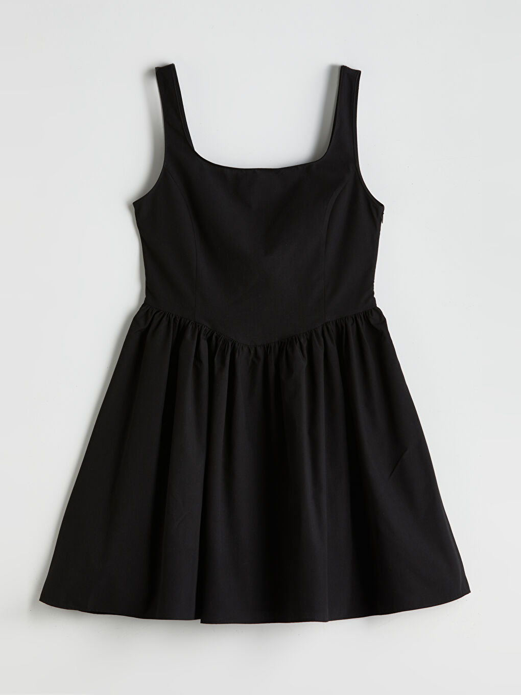 LC Waikiki Square Collar Poplin Mini Dress -S5O486Z8-CVL