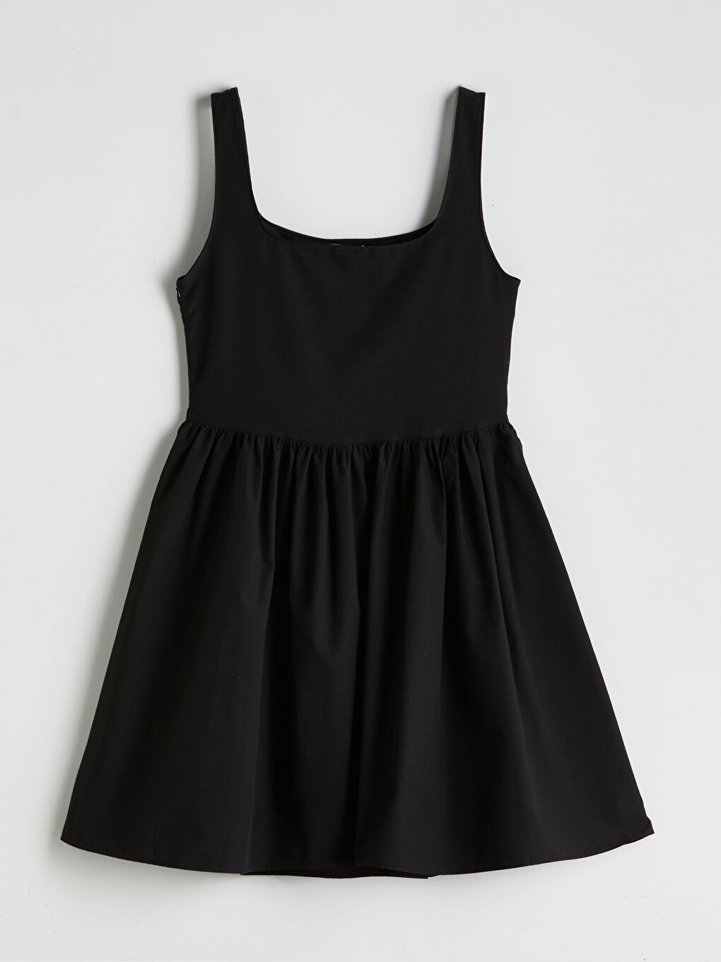LC Waikiki Square Collar Poplin Mini Dress -S5O486Z8-CVL