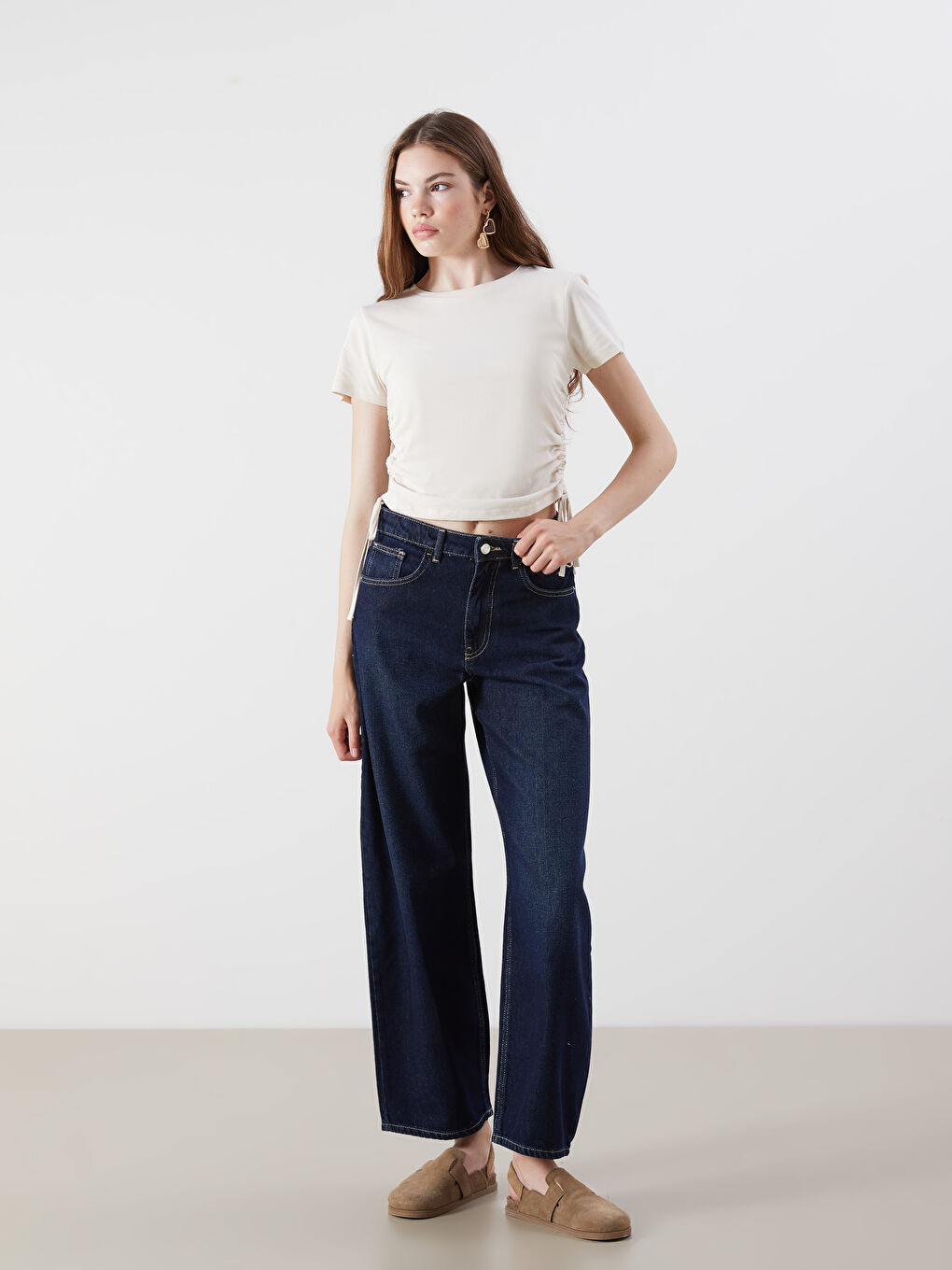 Mavi Baggy Fit Kadın Jean Pantolon