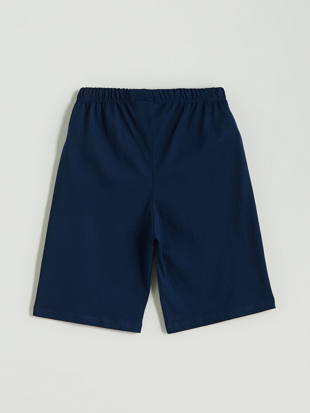 Lacivert Beli Lastikli Erkek Çocuk Pijama Şort-2