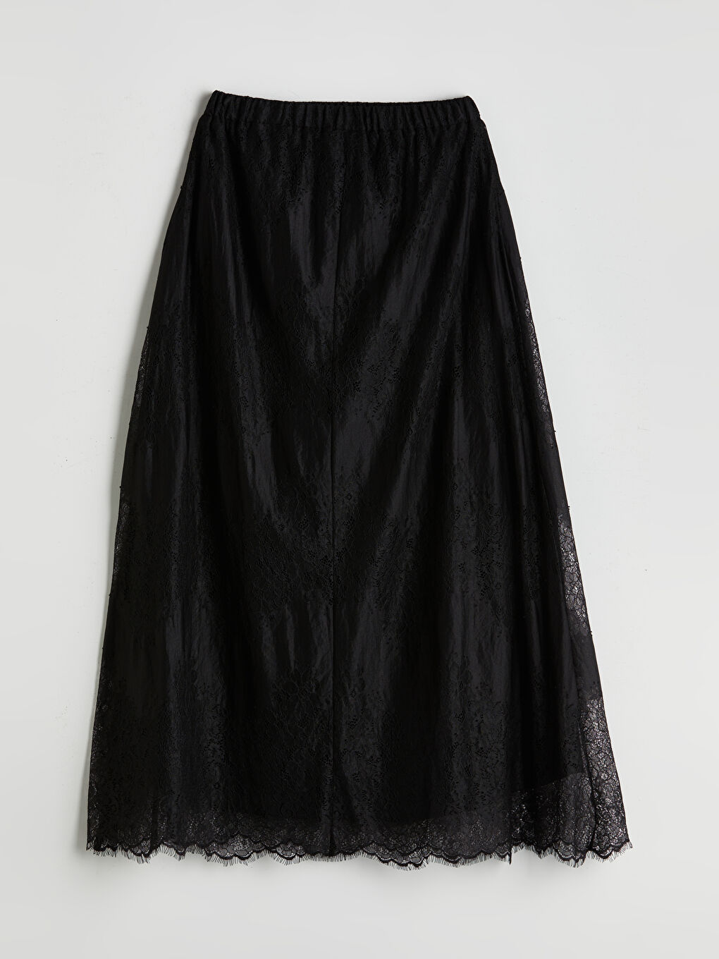 Elasticated Waist Self-Patterned Broderie Skirt -S5O555Z8-CVL