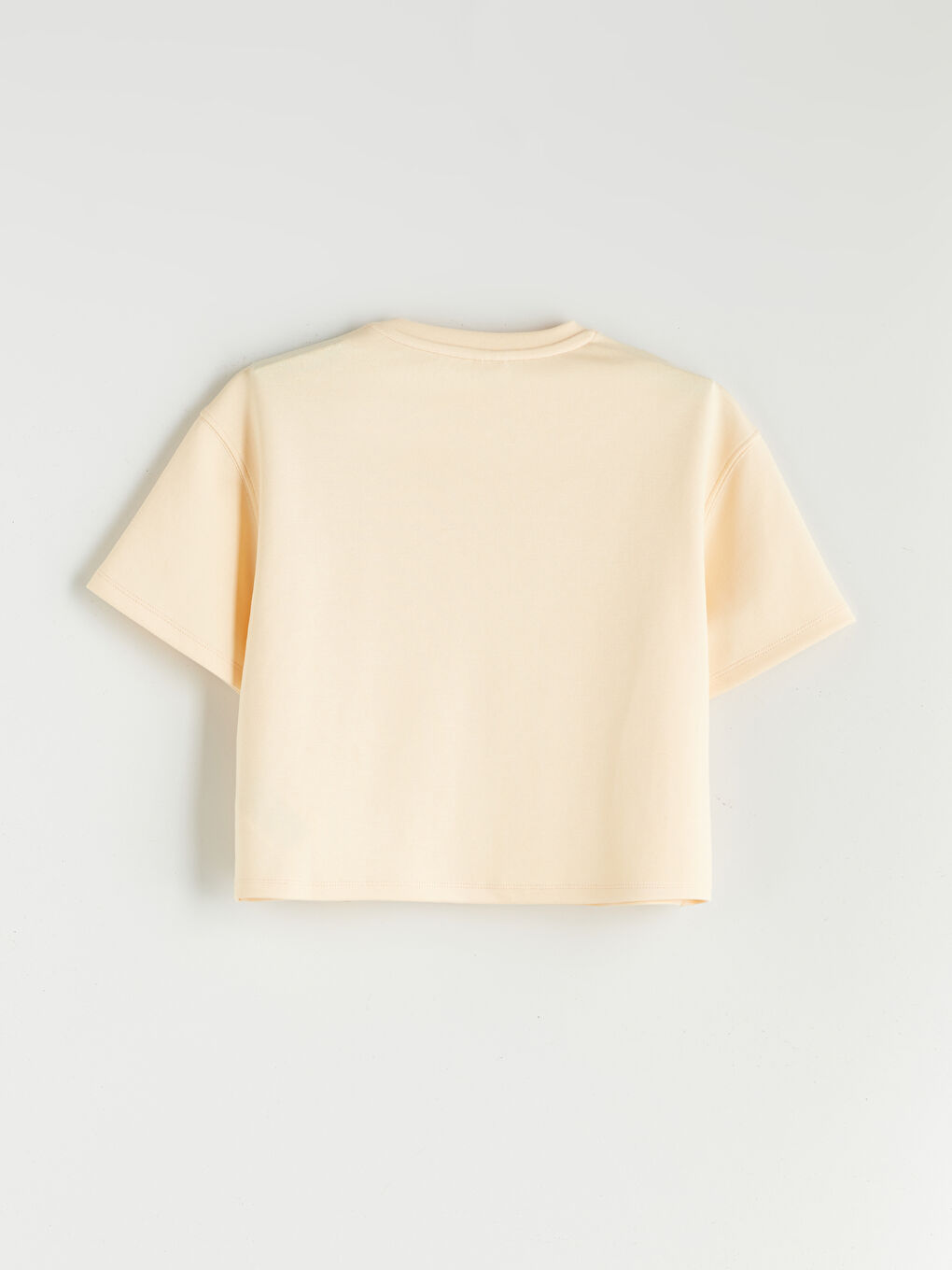 Turuncu Bisiklet Yaka Soft Touch Kız Çocuk Tişört-2