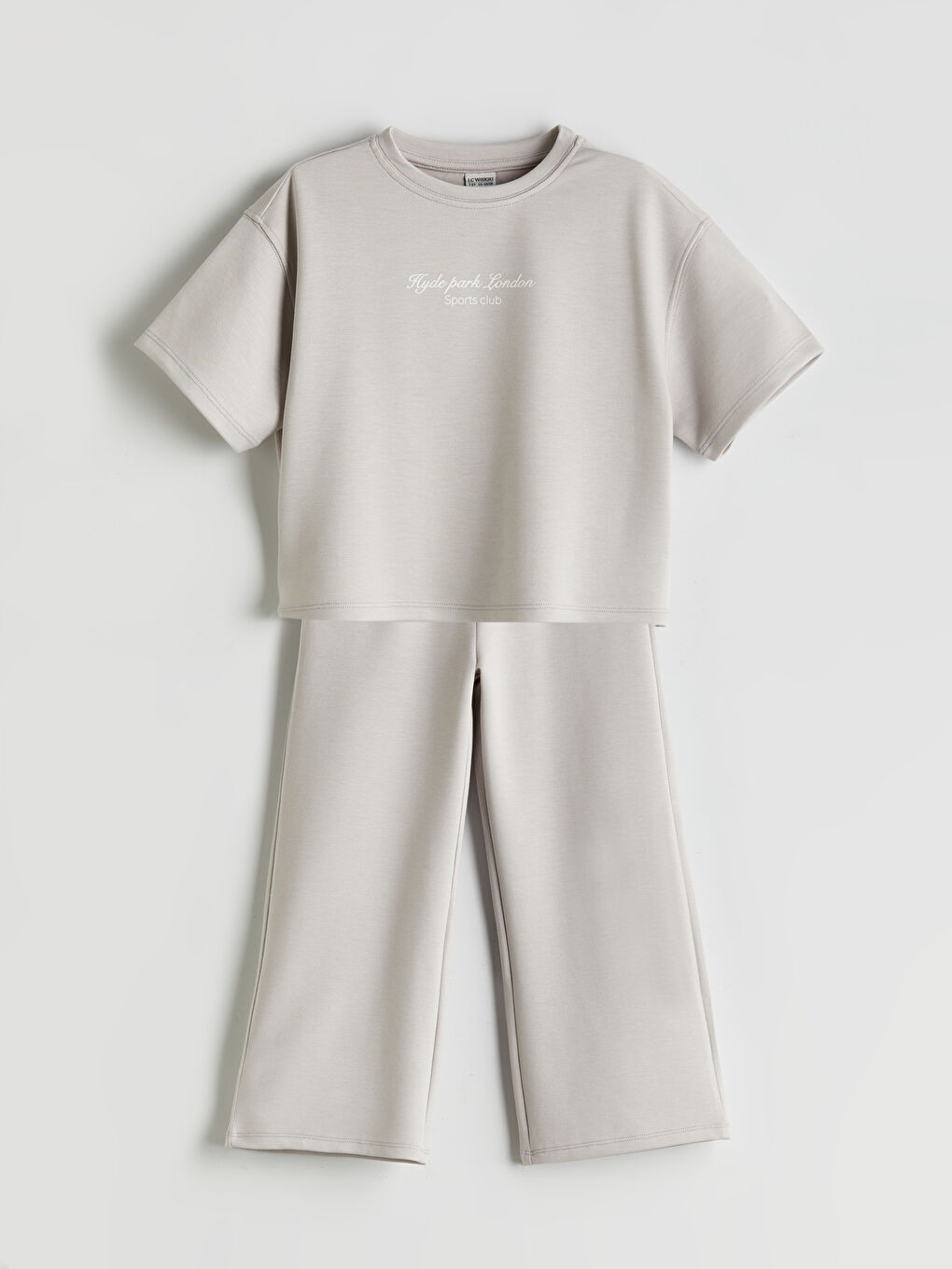 LCW Kids Girl GREY Set -S5O562Z4-G0Z