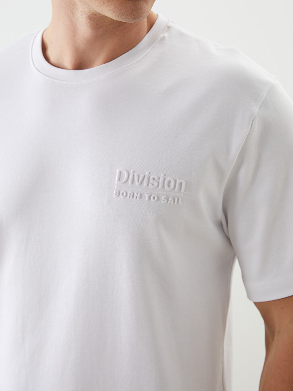 Crew Neck Printed Men's T-Shirt -S5O610Z8-Q6K