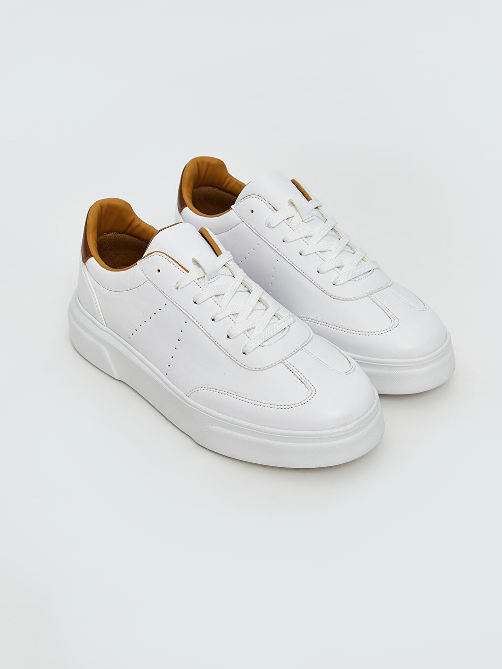 Faux Leather Lace-Up Men's Trainers -S5O613Z8-J5E