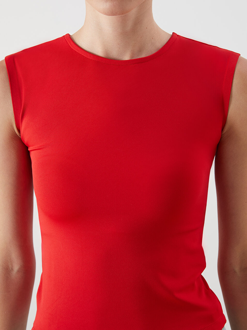Crew Neck Women's Tank Top -S5O679Z8-HJM