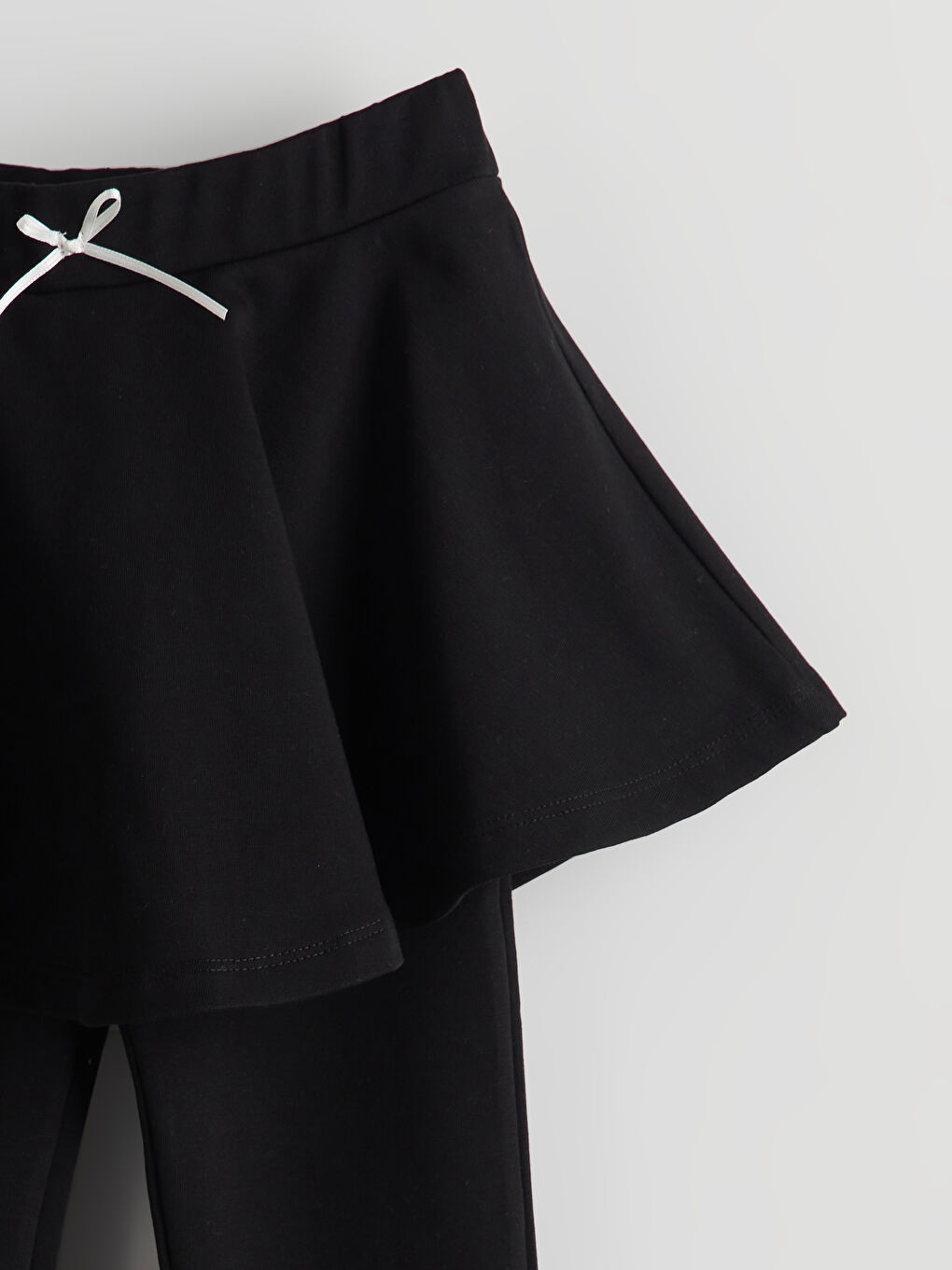 Elastic Waist Bow Detail Girl'S Leggings -S5O689Z1-CVL