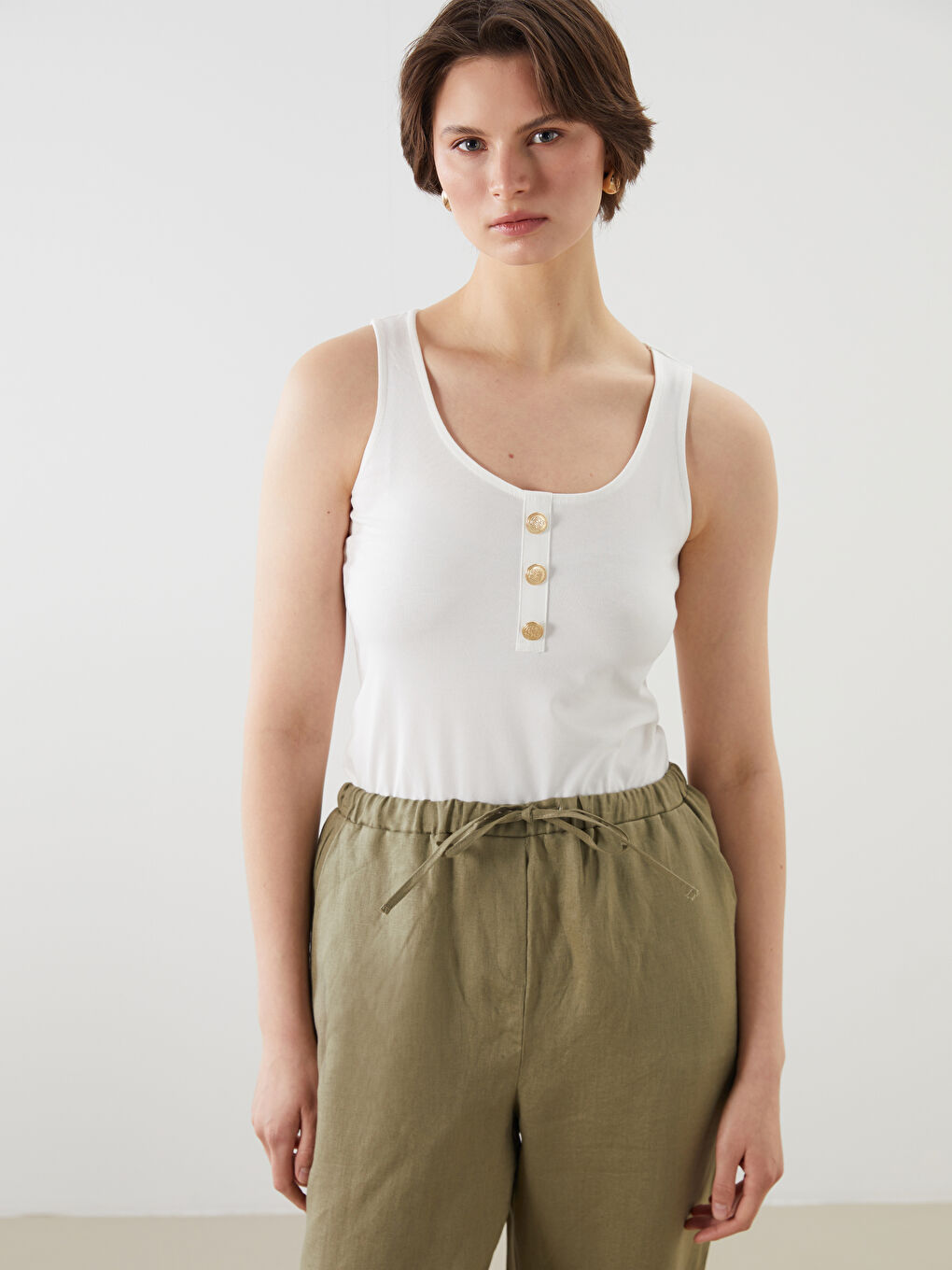 U Neck Women's Tank Top -S5O691Z8-R9J