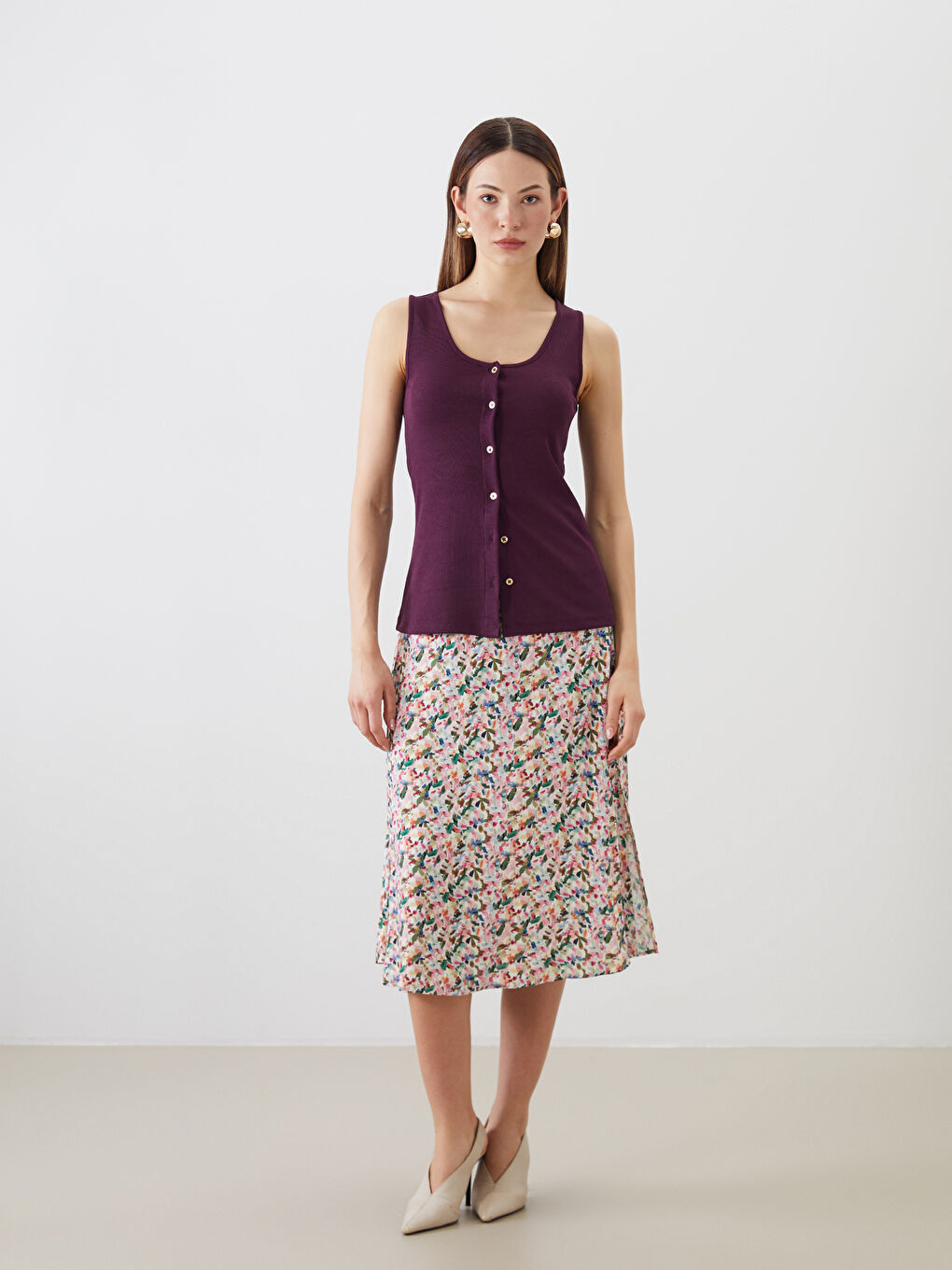 Mor U Yaka Dokulu Bluz-1