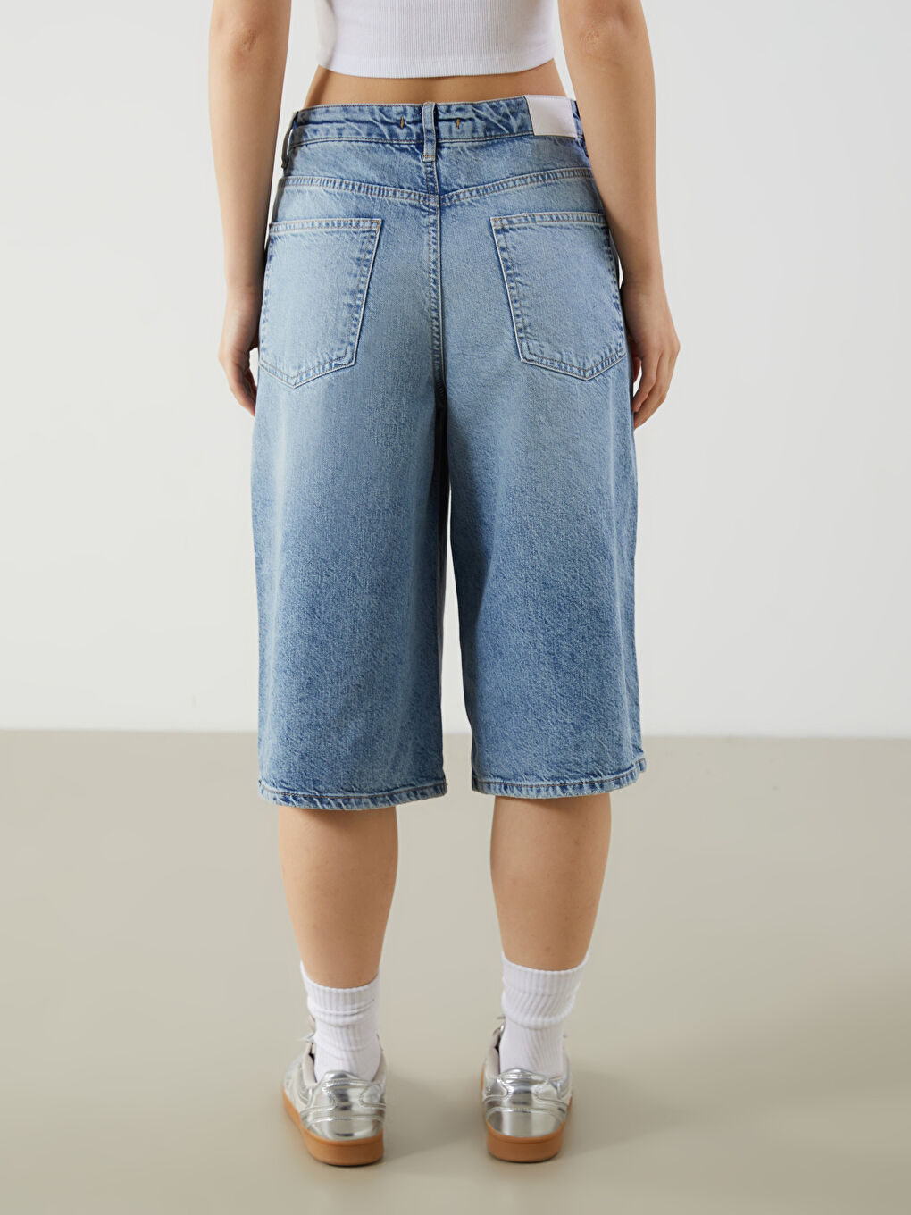 XSIDE Bermuda Fit Women's Denim Shorts -S5O789Z8-S1D