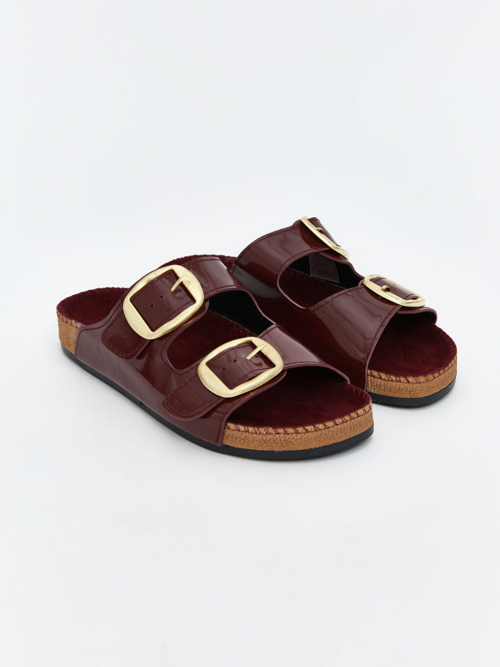 Leather Look Women Slippers -S5O799Z8-JAV
