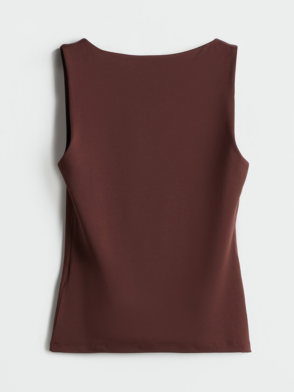 Kahverengi V Yaka Kadın Atlet-5