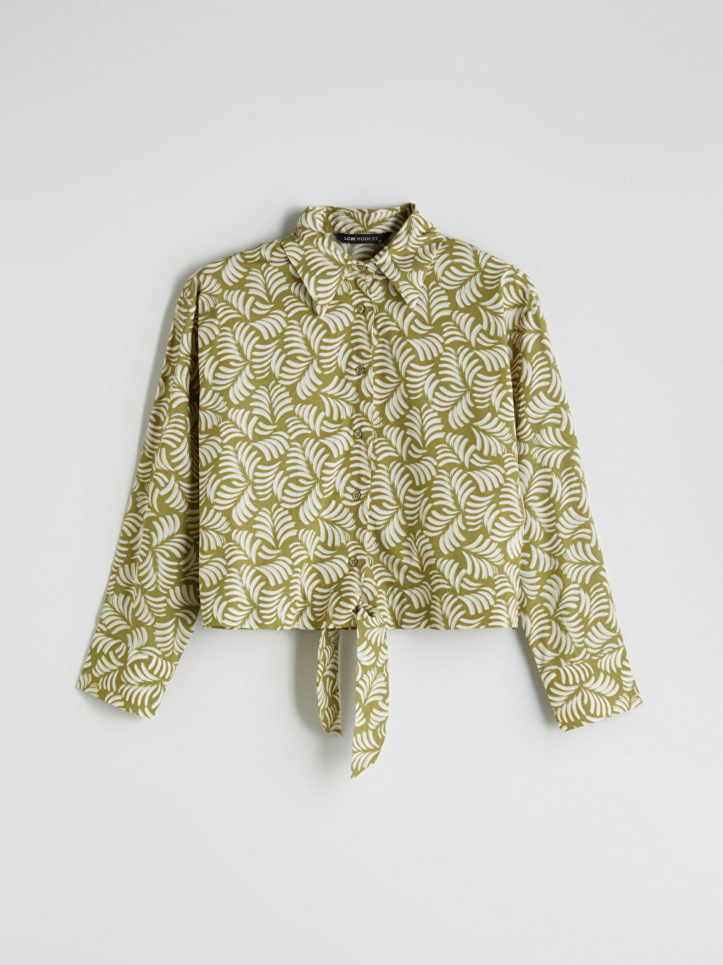Patterned Women's Shirt -S5O846Z8-LRK
