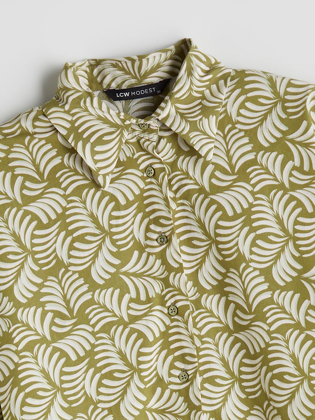Patterned Women's Shirt -S5O846Z8-LRK