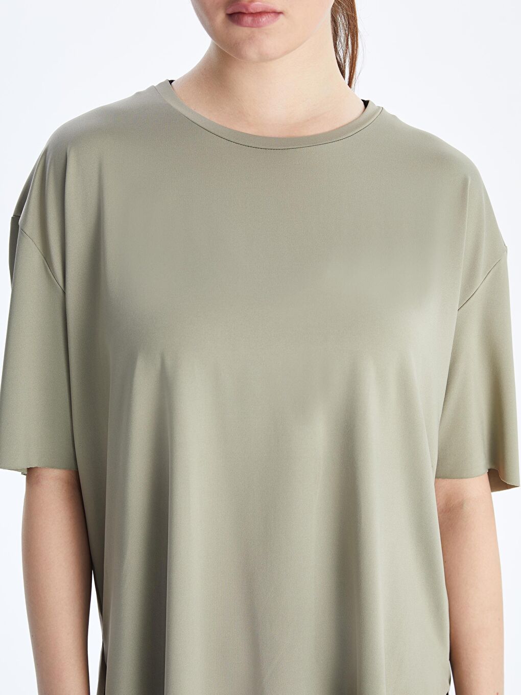 Lacivert Beli Lastikli Kadın Spor Tayt-2