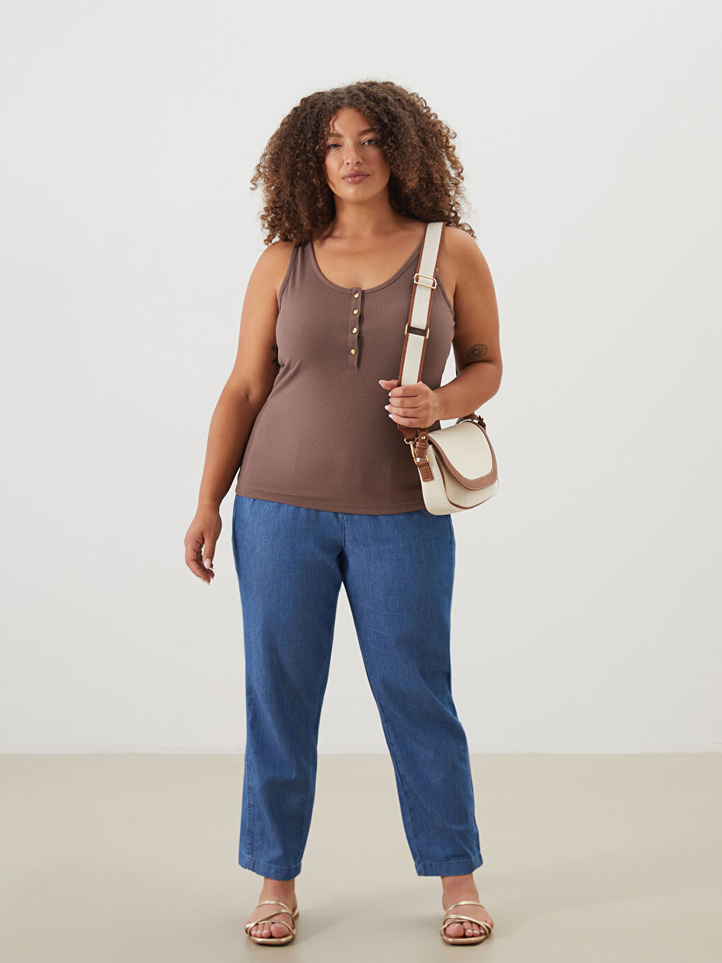 LCWAIKIKI Classic Elasticated Waist Slouchy Fit Women's Jeans -S5O928Z8-563