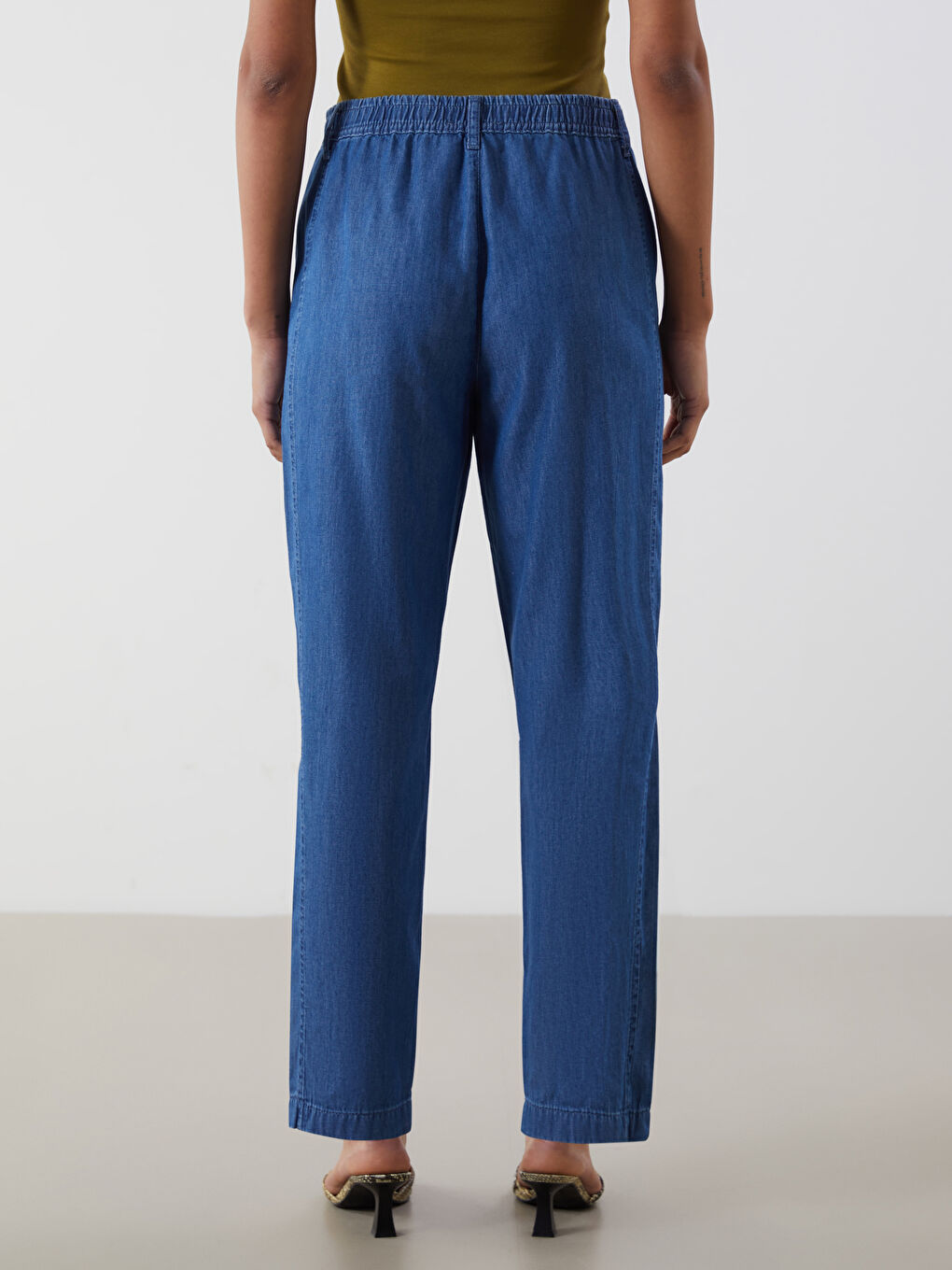 LCWAIKIKI Classic Elasticated Waist Slouchy Fit Women's Jeans -S5O928Z8-563