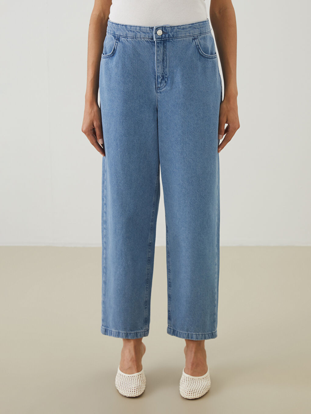 Straight Fit Women's Jeans -S5O931Z8-H45