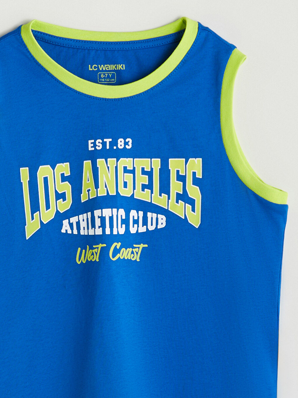 Crew Neck Los Angeles Printed Boys' Shortie Pyjama Set-2