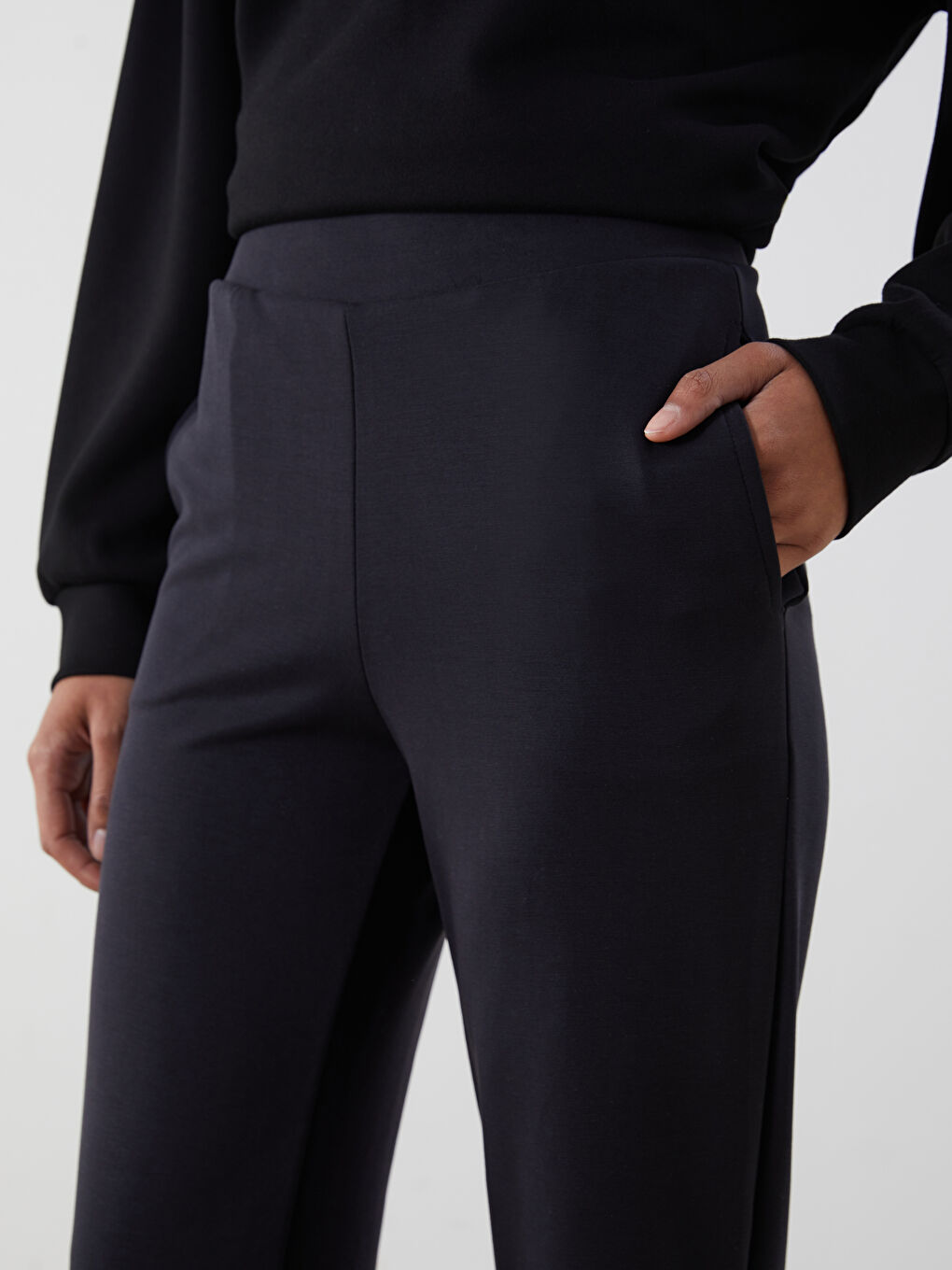 Women's Sweatpants with Elasticated Waist and Modal Blend -S5O983Z8-HJV