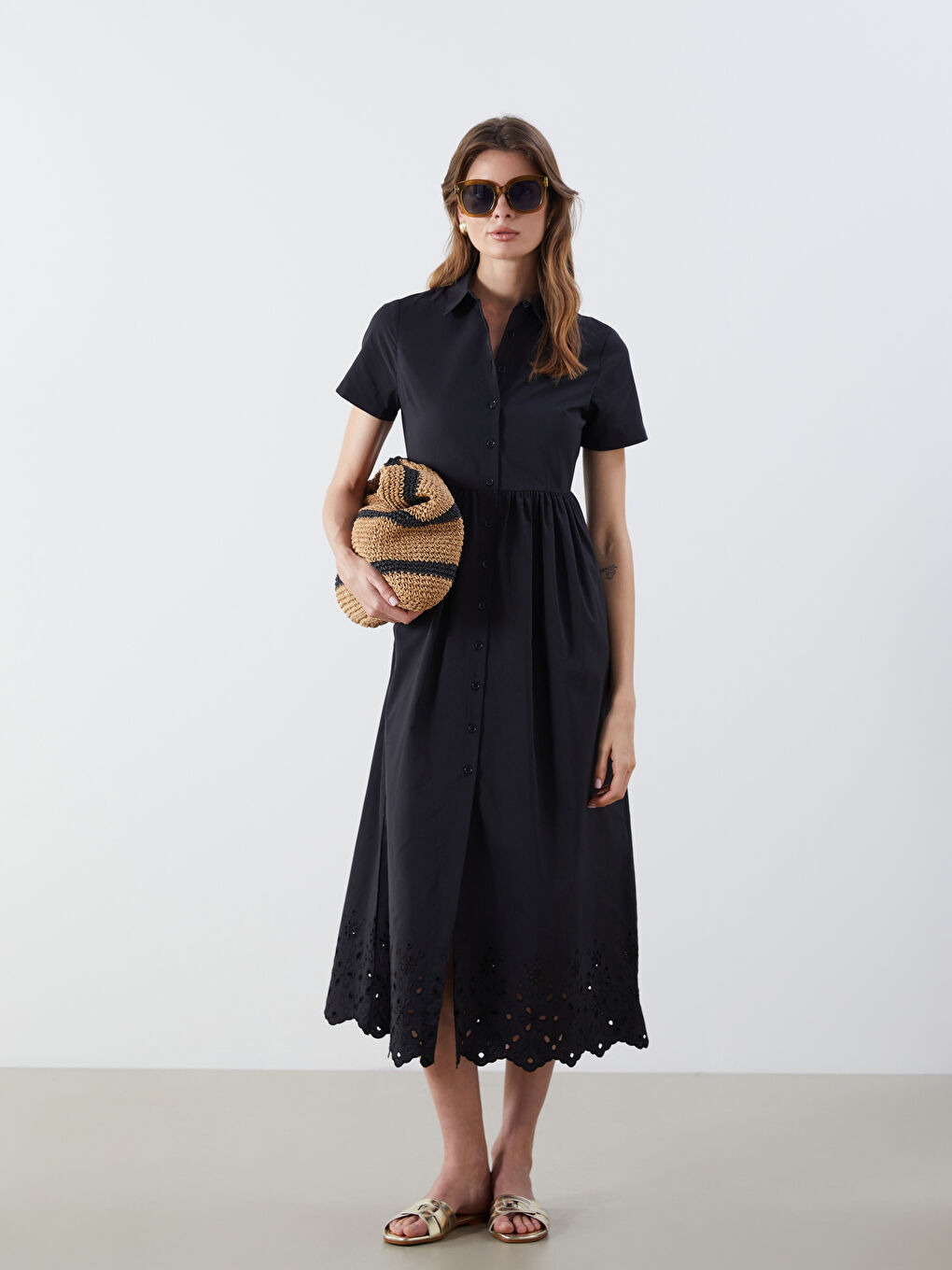 Woman BLACK Shirt Dress -S5O999Z8-CVL