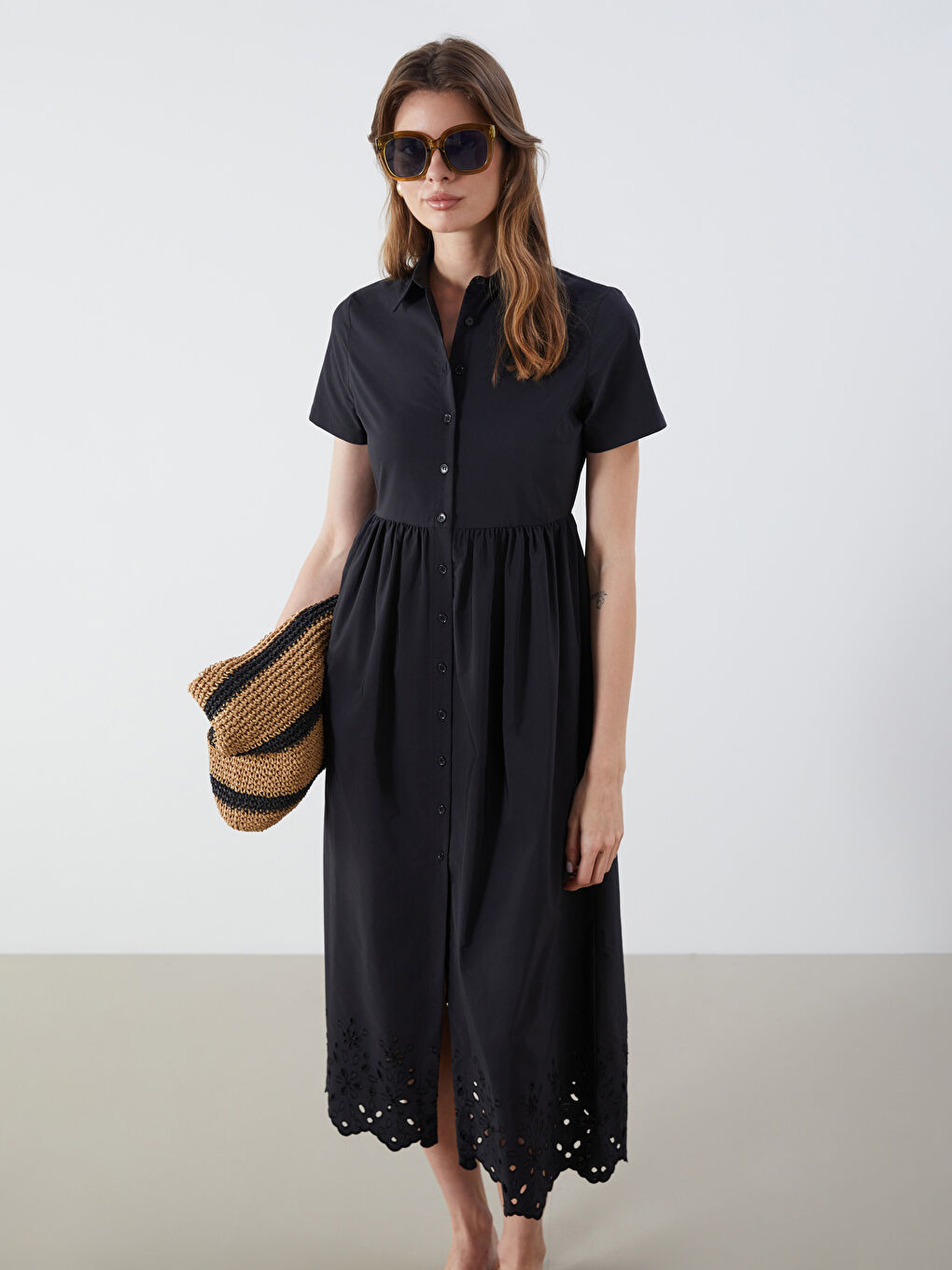 Woman BLACK Shirt Dress -S5O999Z8-CVL