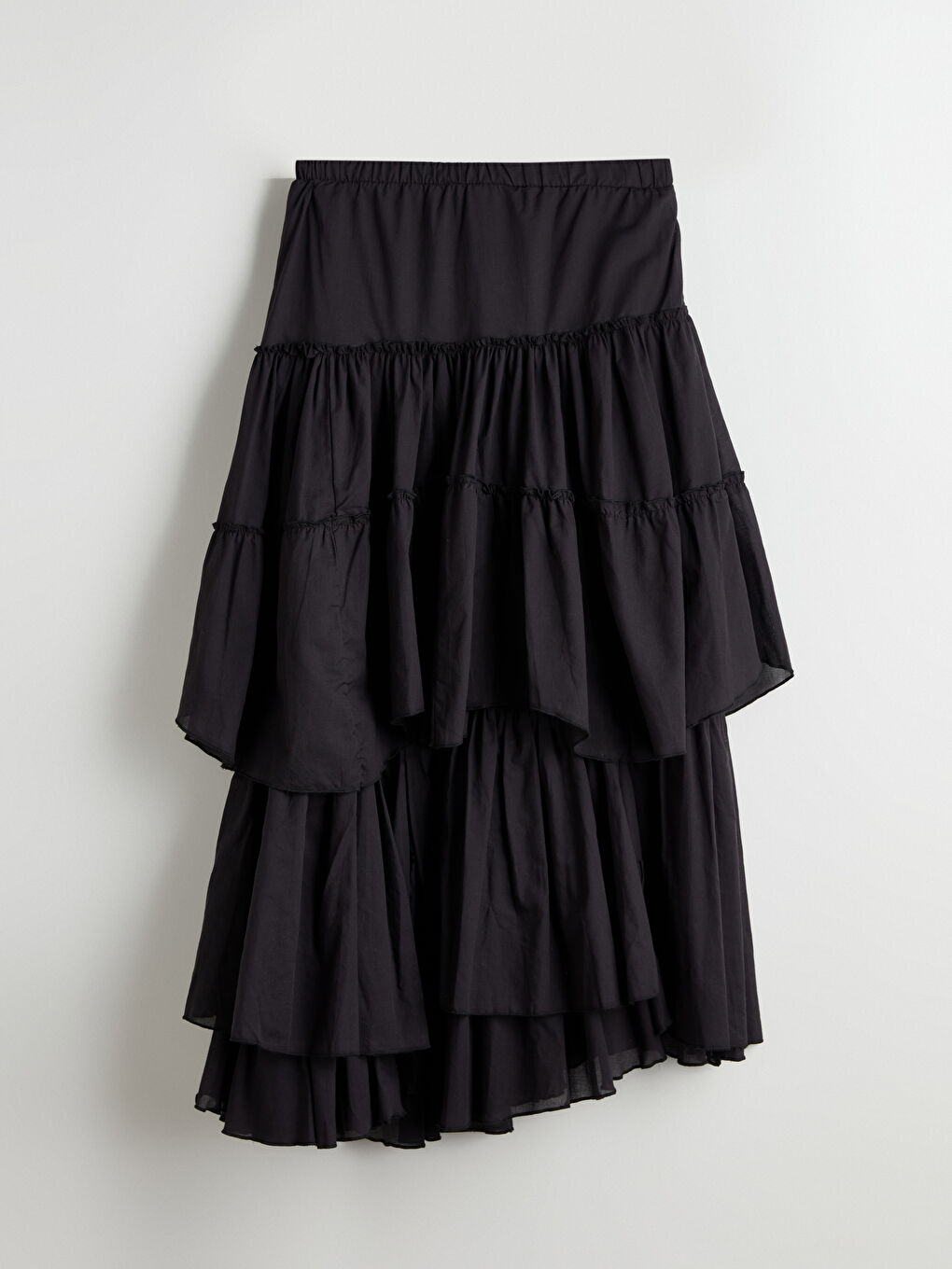 Siyah Beli Lastikli Katkat Etek-4