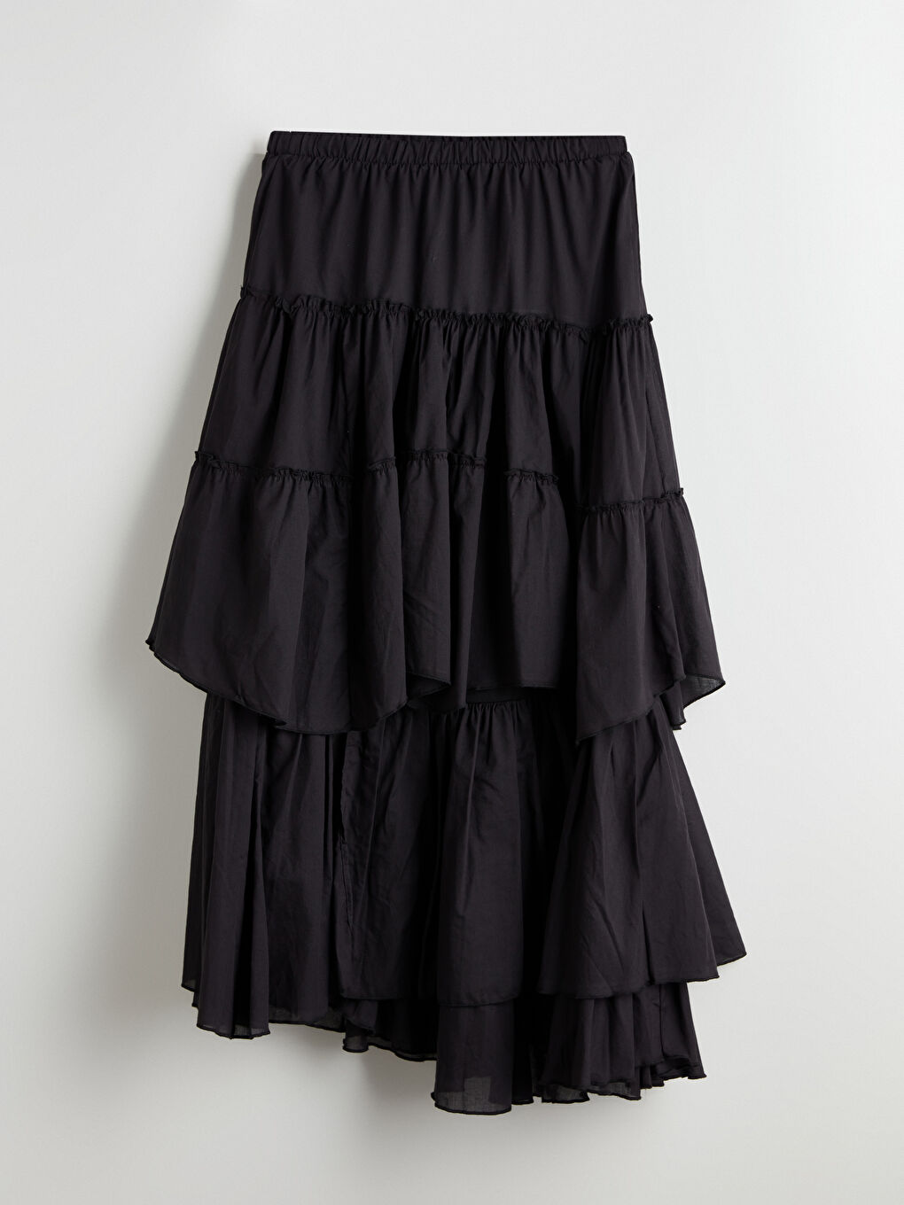 Siyah Beli Lastikli Katkat Etek-5