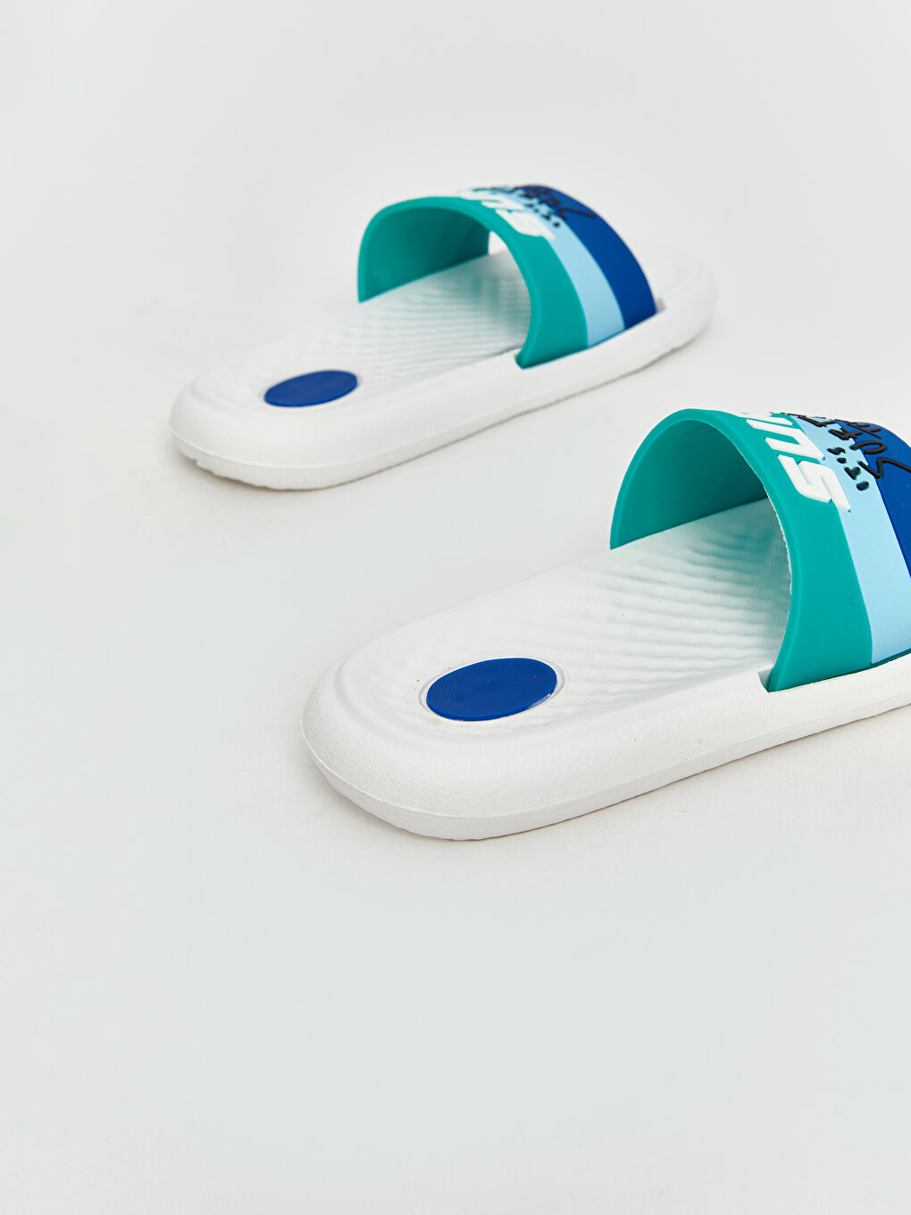 Beyaz Baskılı Erkek Çocuk Terlik-4