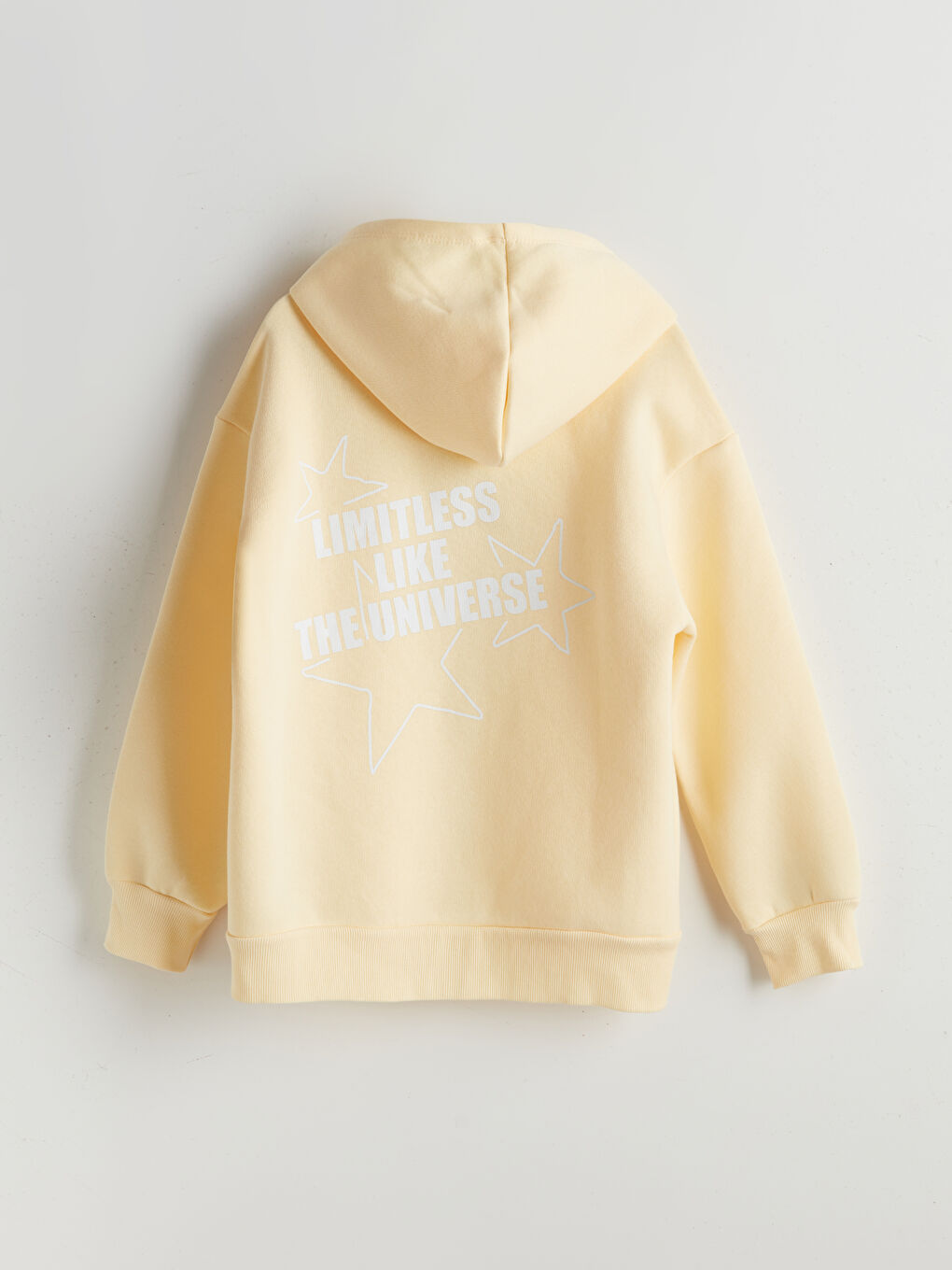 Sarı Kapüşonlu Kız Çocuk Sweatshirt-2