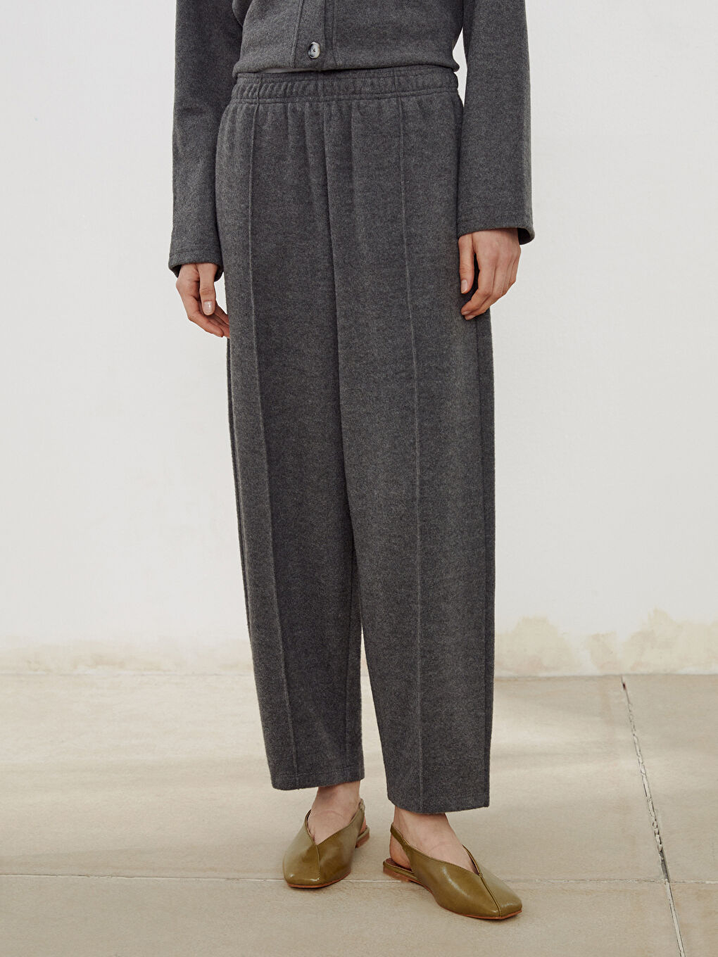 Elastic Waist Women Knitwear Trousers -S5OA48Z8-D5D