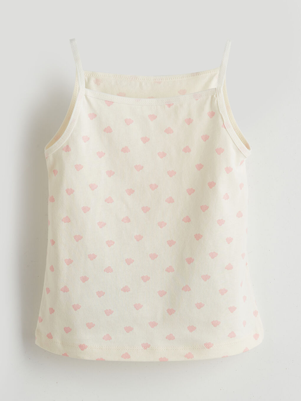 Bej Kare Yaka Kız Çocuk Atlet